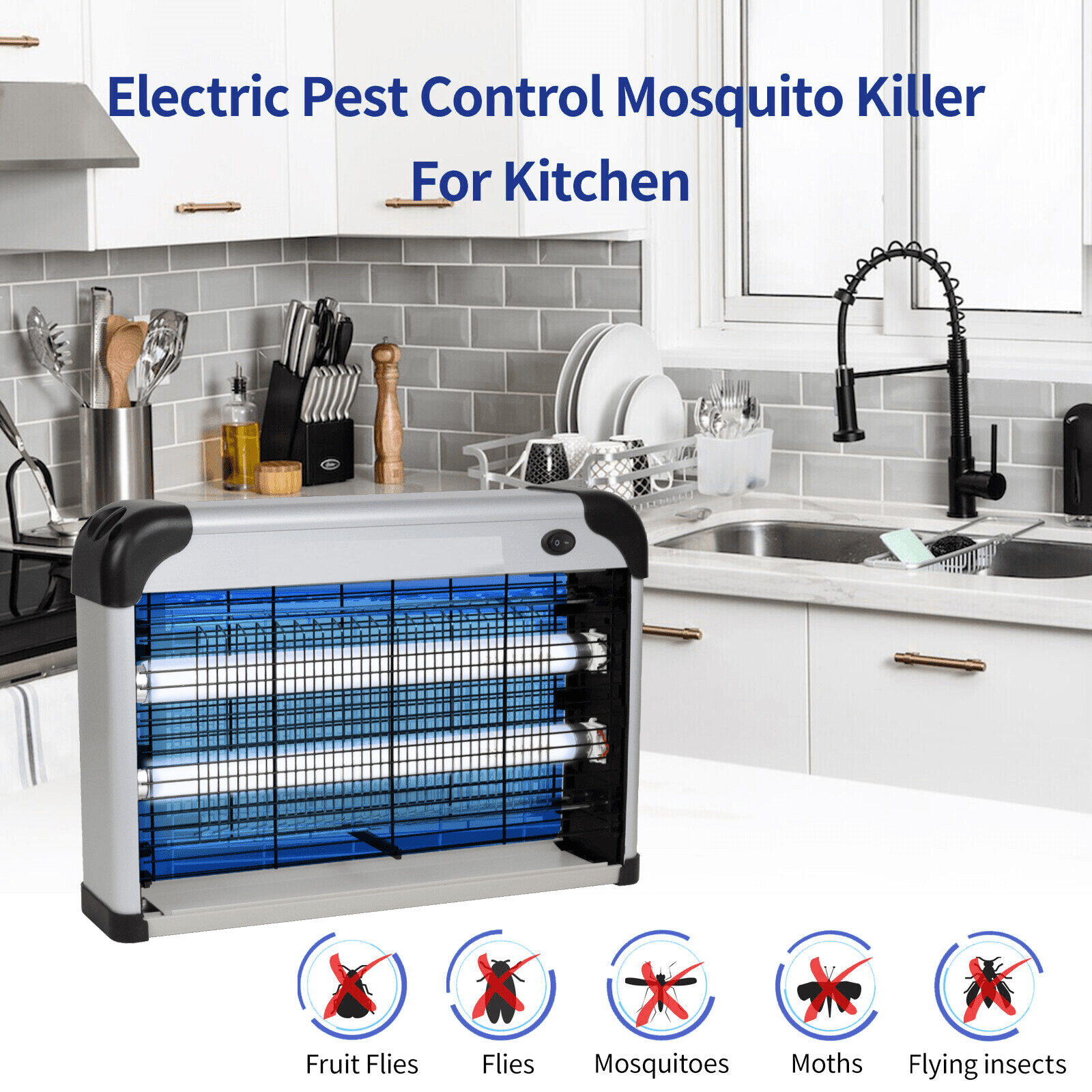 Lamp Insect Killer Mosquito Zapper Bug Pest Fly Trap Electric Indoor Light Lawn