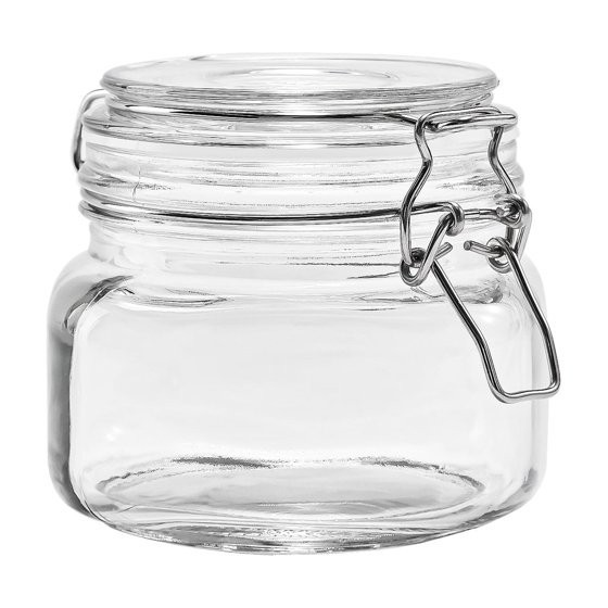 2-Pack 38 oz Glass Canister with Locking Lid Airtight Food Storage Container