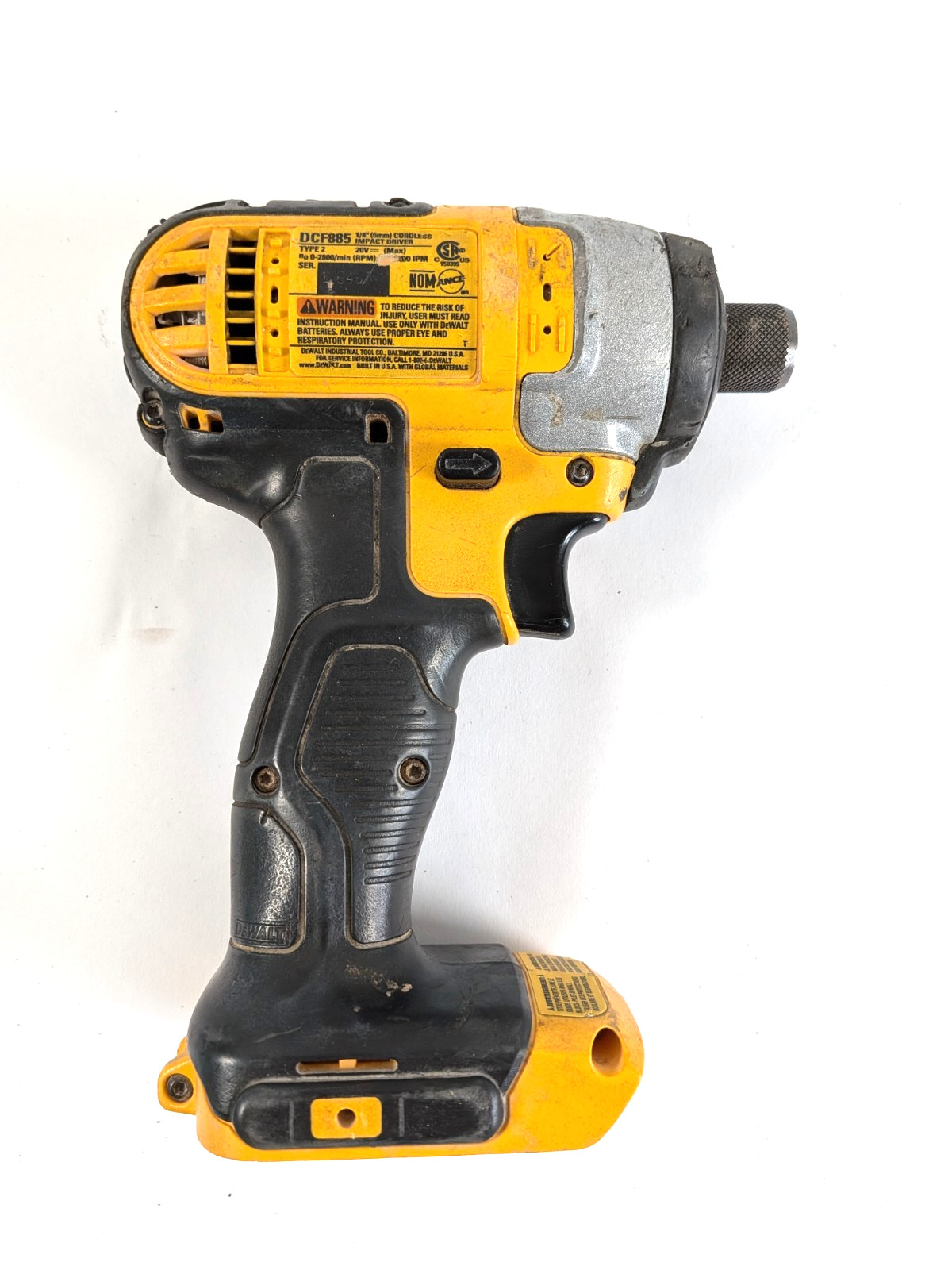 DeWALT DCF885 20V Max 1/4″ Impact Driver – Bare Tool FOR PARTS ONLY SEE VIDEO