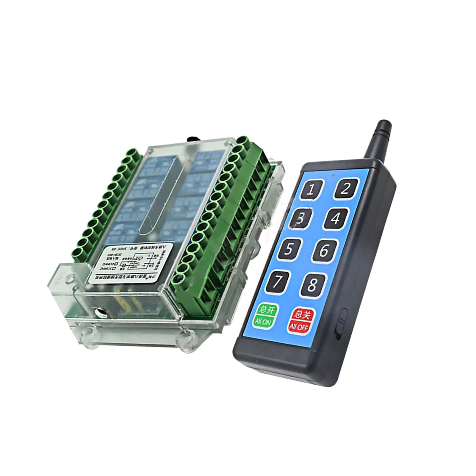 Stable 8 Channel Wireless RF433MHz Remote Control Switch Relay Module DC8-86V