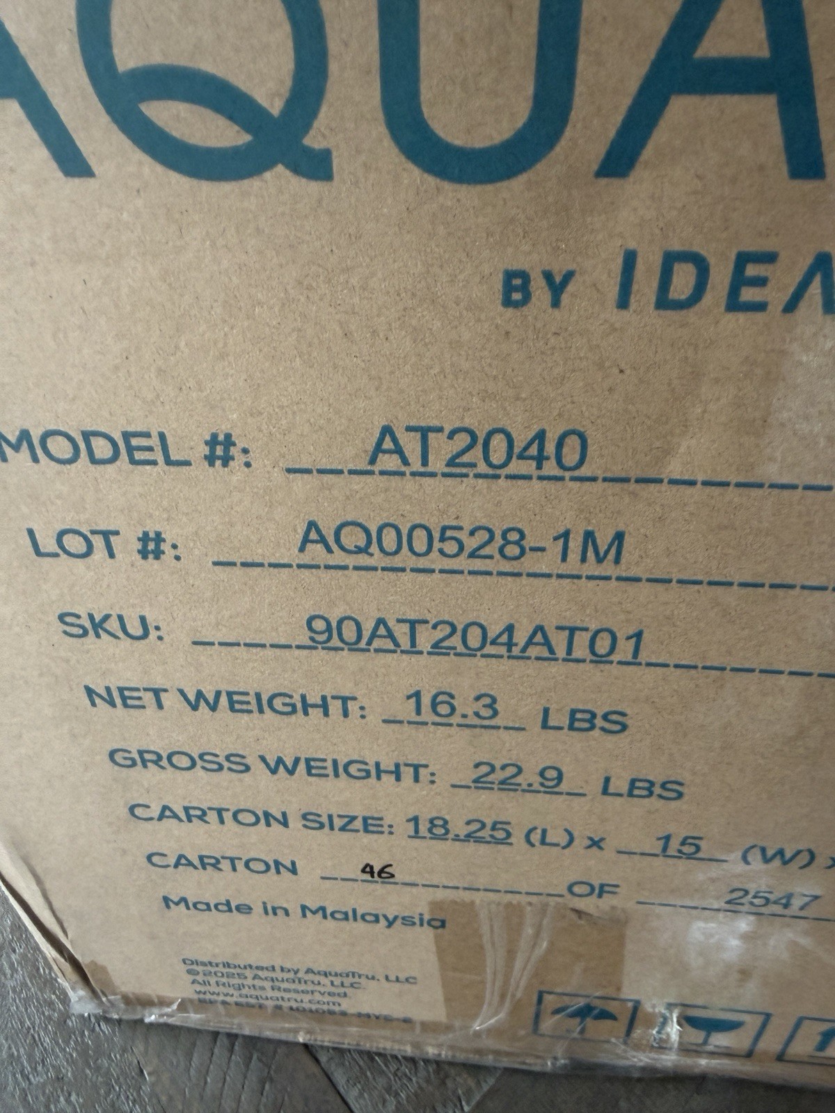 AQUATru 2040 Classic 4-Stage Reverse Osmosis Water Filter System NEW