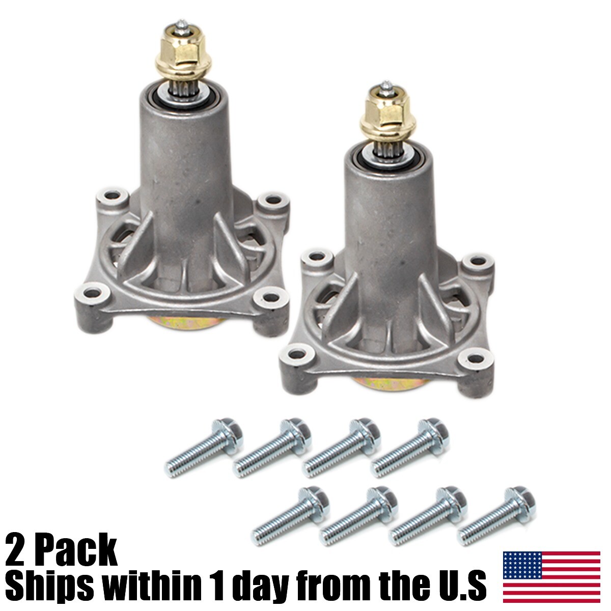 (2) Mower Spindle Fits Husqvarna 532187292 187292 192870 AYP