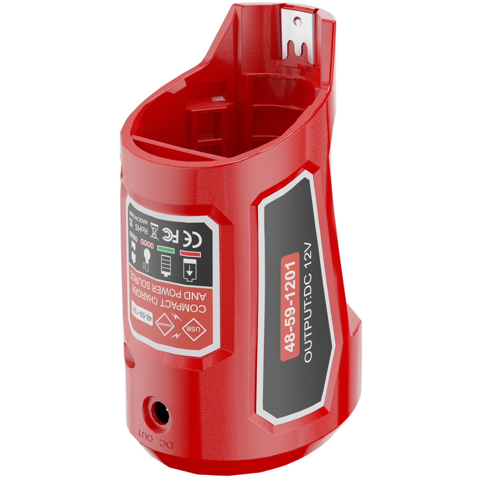USB Power Source for Milwaukee M12 12V USB Battery Charger Portable Power Supply