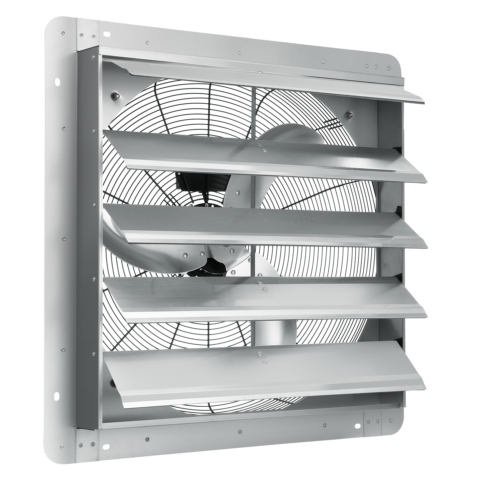 VEVOR Shutter Exhaust Fan Shop Exhaust Fan 24” Wall Mounted Aluminum 3320 CFM