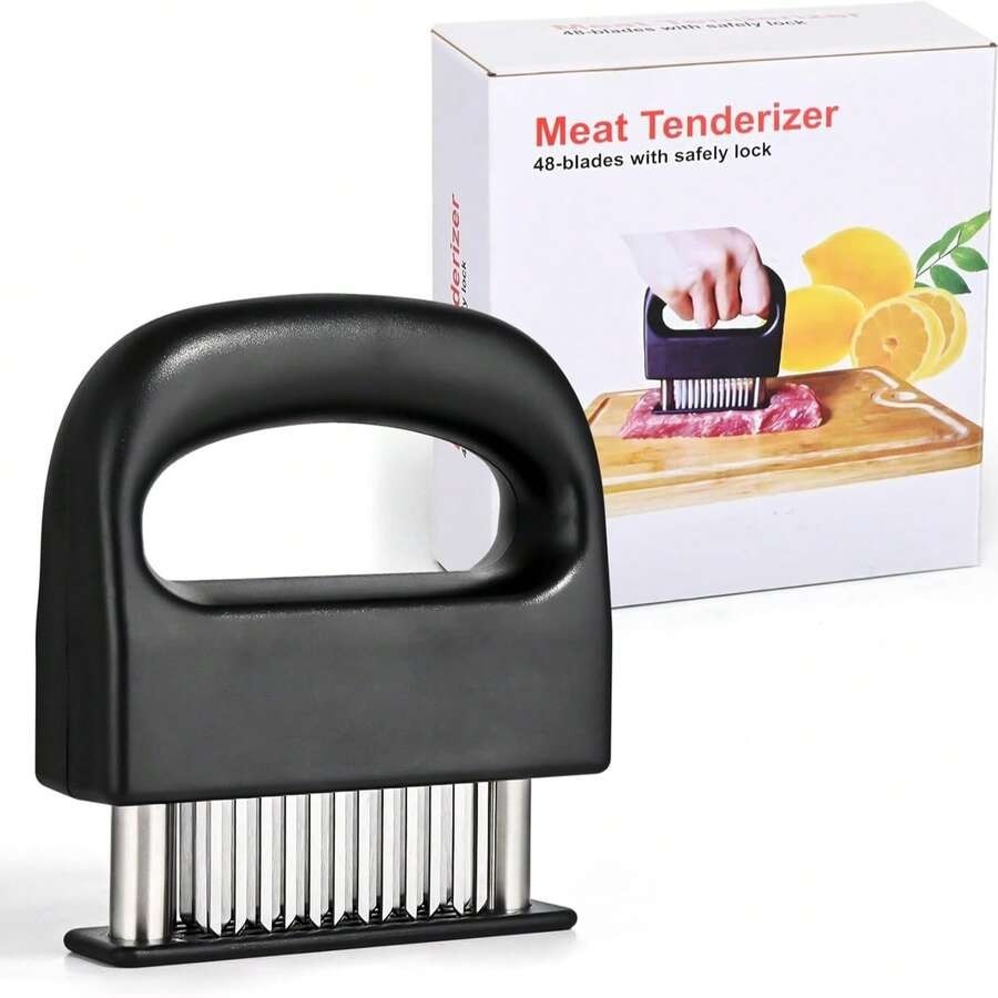 48 Needles Stainless Steel Blade Beef Meat Tenderizer Kitchen Meat Poking Tool