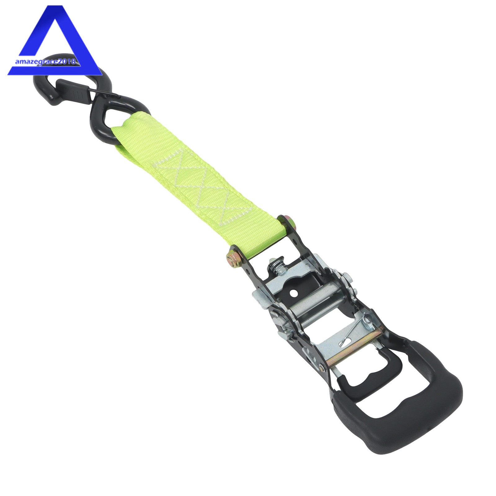4Pack 1.6″ × 8 Feet Heavy Duty Tie Downs 5208Lbs Ratchet Straps W/ S Hook Green