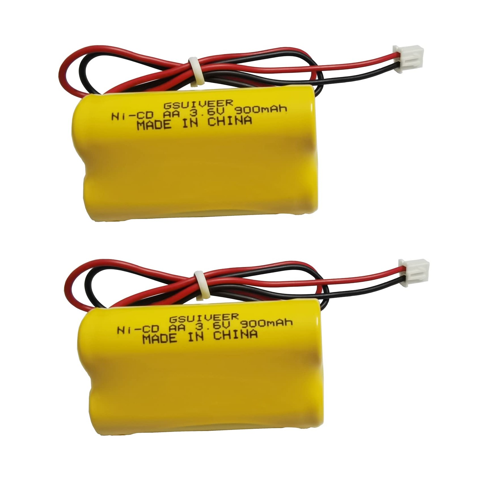 3.6V 900mAh Ni-Cd Exit Sign Emergency Light Battery Pack Compatible Unitech 6
