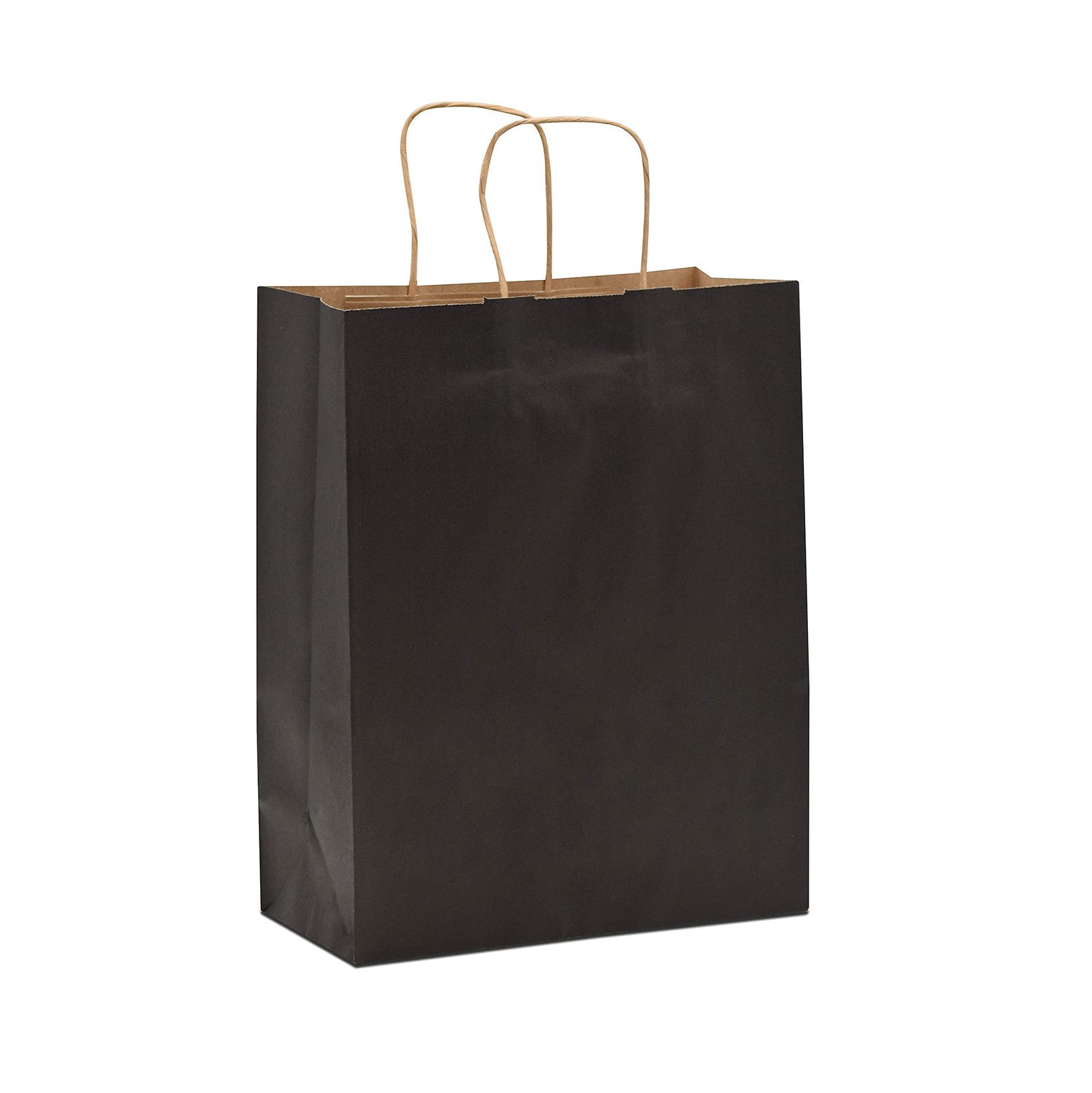 Prime Line Packaging Black Paper Bags Kraft Gift Bags Medium Handles for Small B