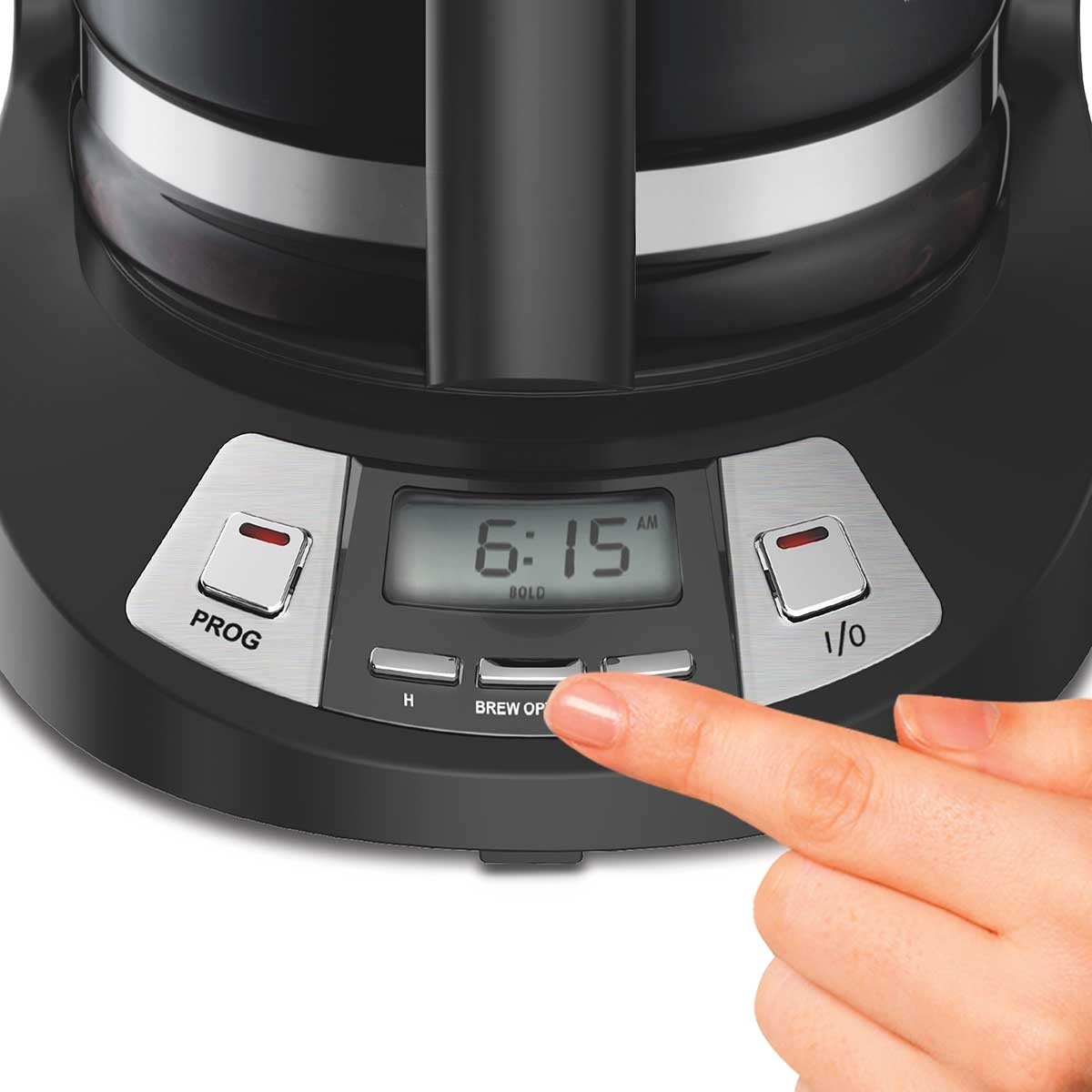 Hamilton Beach 46290 Programmable 12 Cup Coffee Maker Drip Brew Pause Black