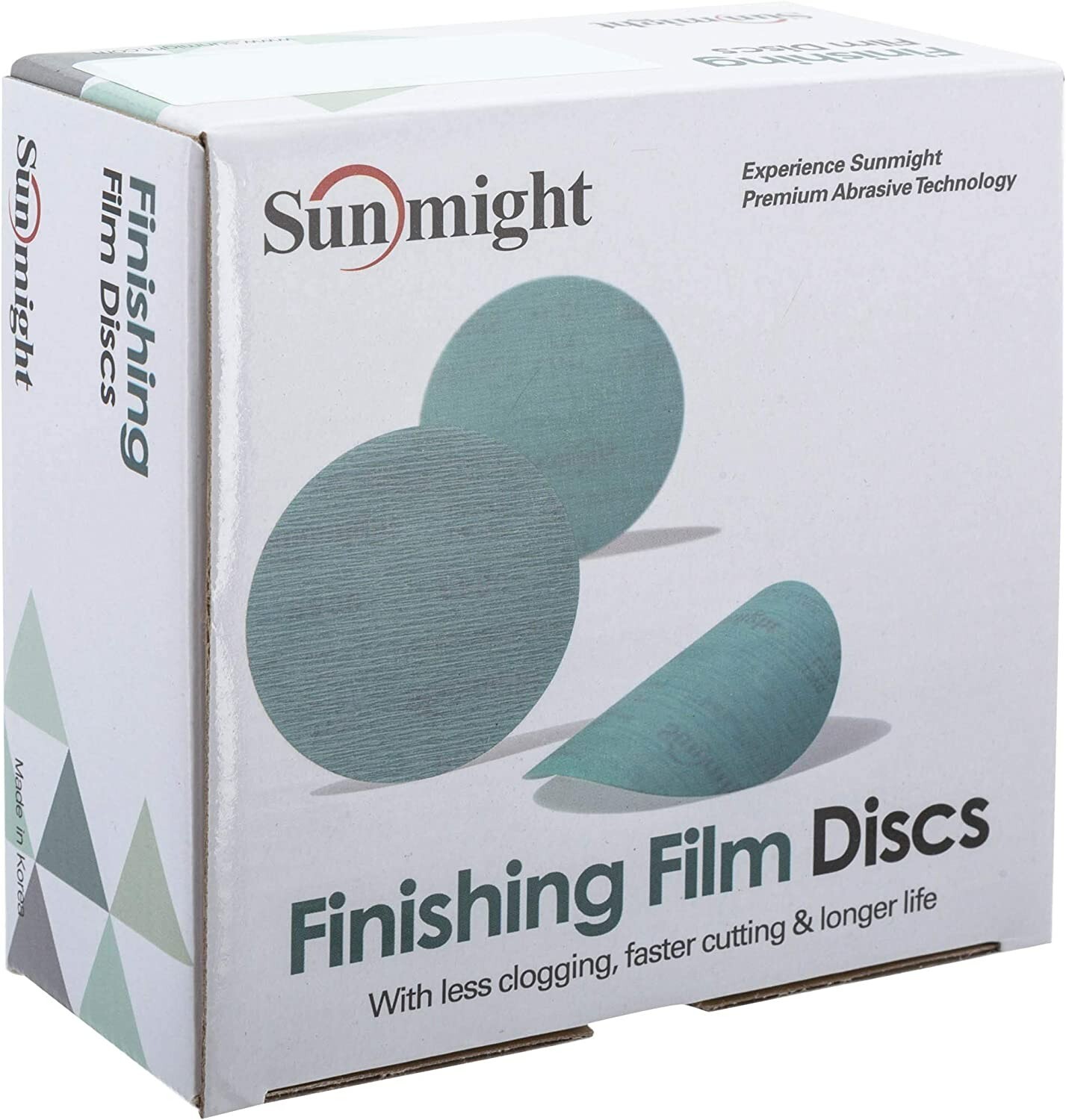 Sunmight Film 6″ 1000G Grip No Hole Disc, 01420, 50 Discs