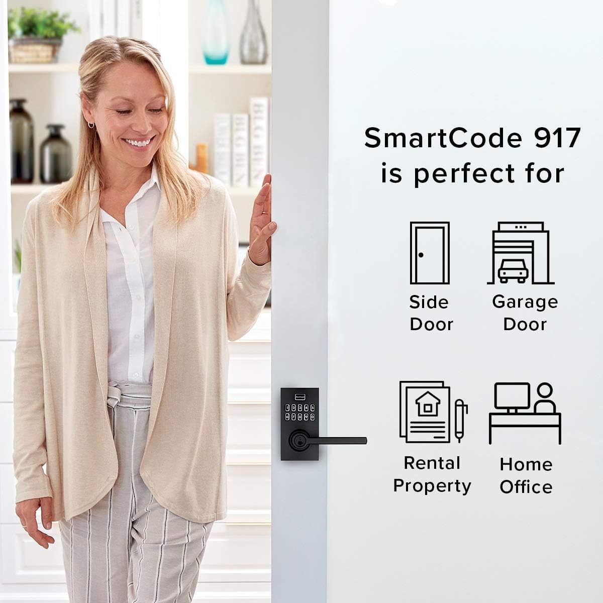 Kwikset SmartCode 917 Keypad Electronic Lever Keyless Entry Deadbolt (Open Box)