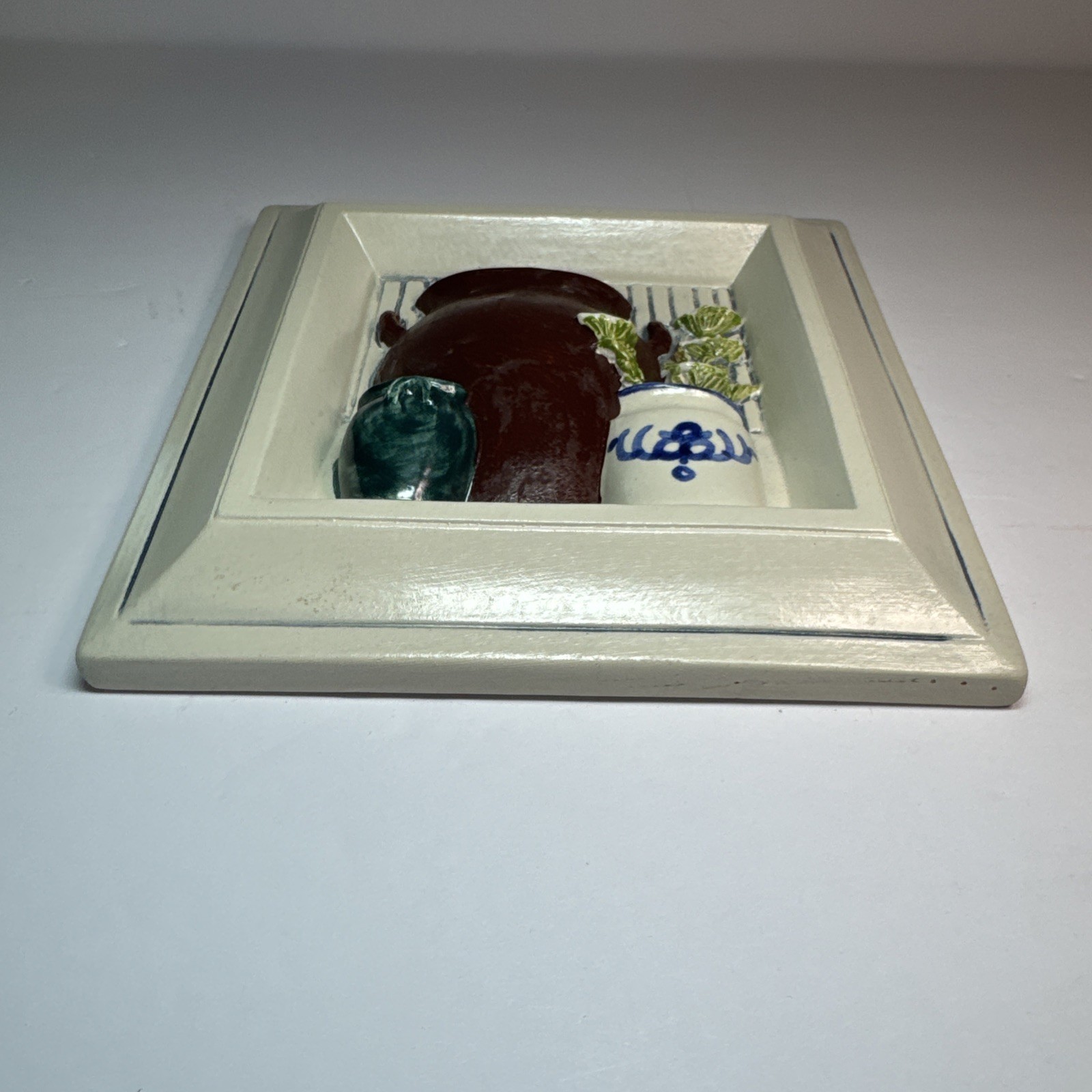 Vintage Jie Gantofta Ceramic Wall Plaque Aimo Nietosvuori Sweden Kitchen Country