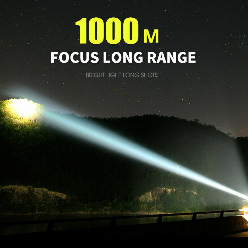 Super-bright Flashlight 4 CORES 70 Watt Tactical Torch +battery