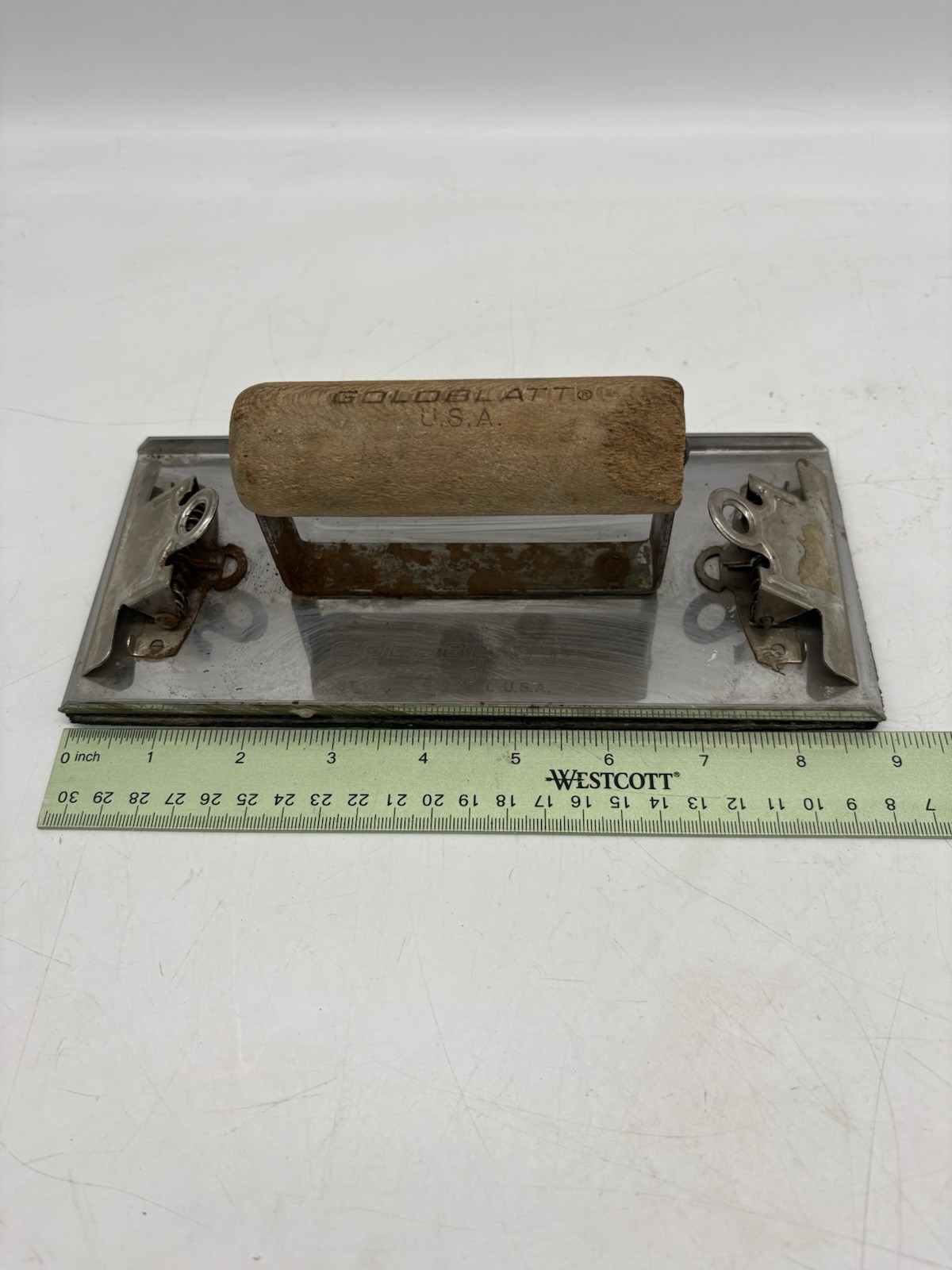 Vintage Goldblatt Handheld Sander Sanding Float Stainless Steel 15 316 Tool