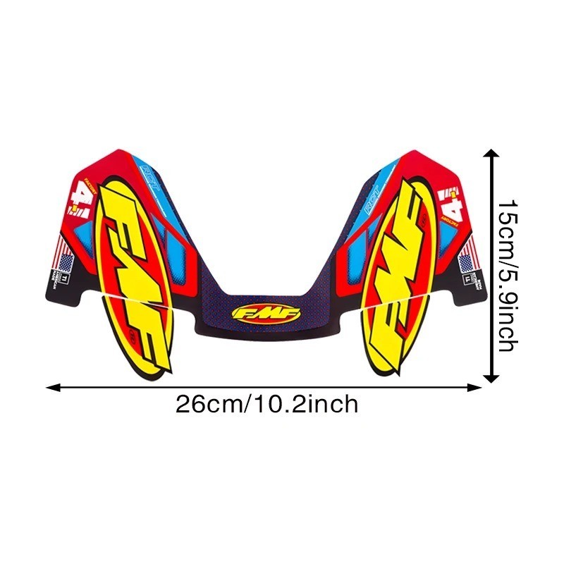 FMF Sticker 4T Motorcycle Exhaust Muffler Pipe Decals Waterproof UniversalView S