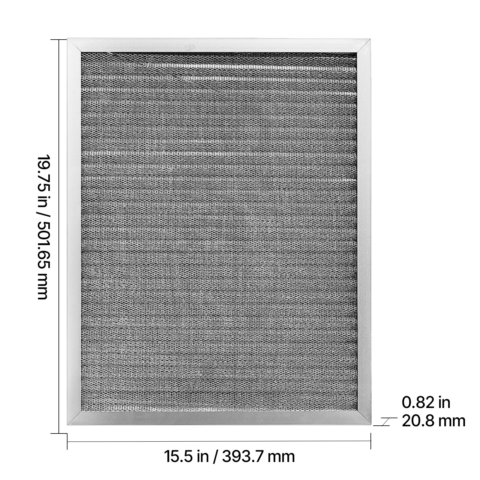 Uimoso Permanent Washable Electrostatic Furnace AC Air Filter MERV 8 16x20x1″