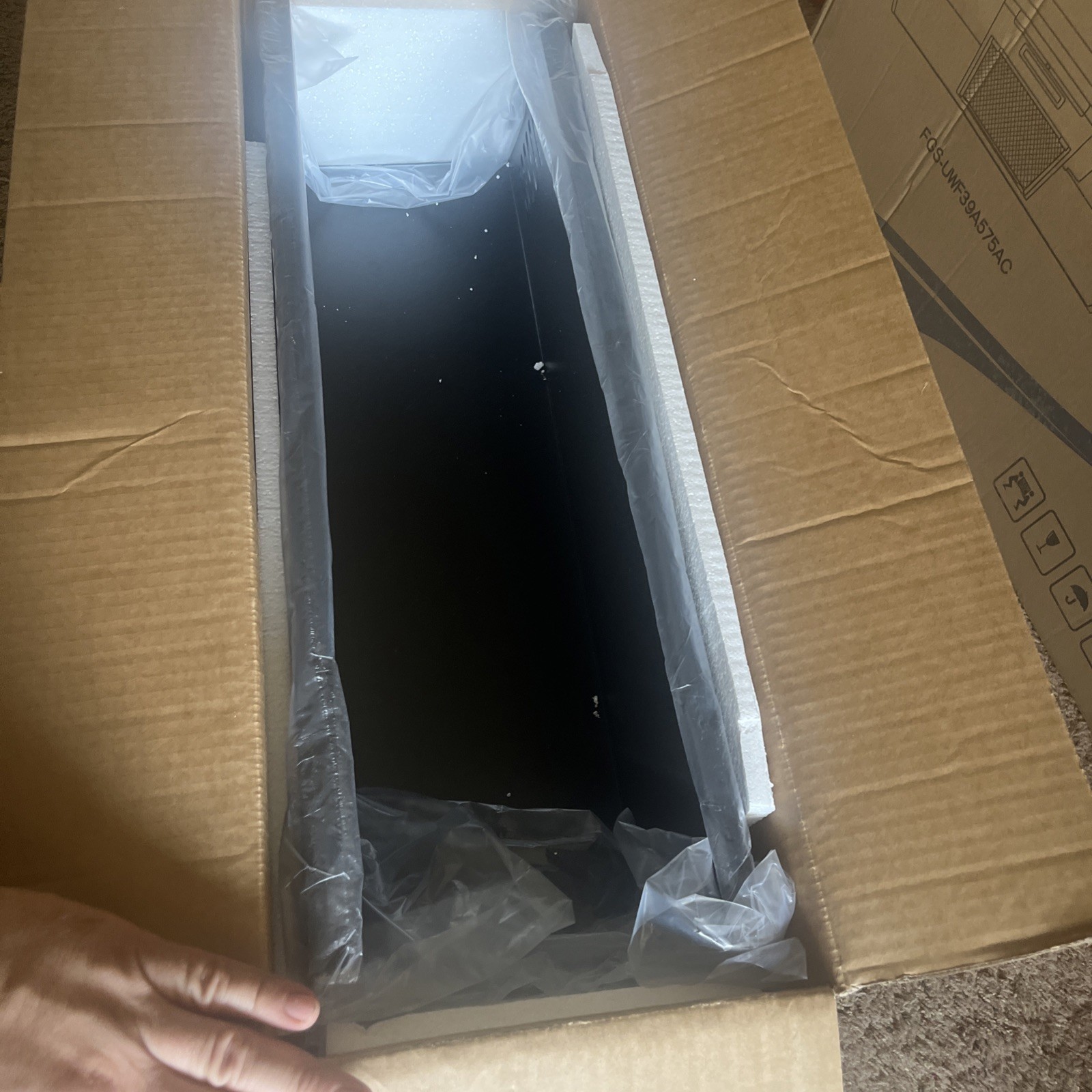 Firegas Black Range Hood Extension Chimney Wall Mount 8.11″W x 6.65″D x 27.55″H