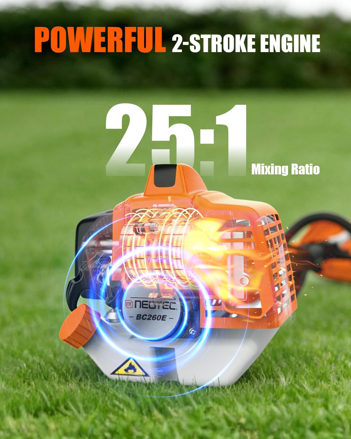 26cc 2-stroke Grass String Trimmer Lawn Mower Gas Trimmer WeedEater Powerful