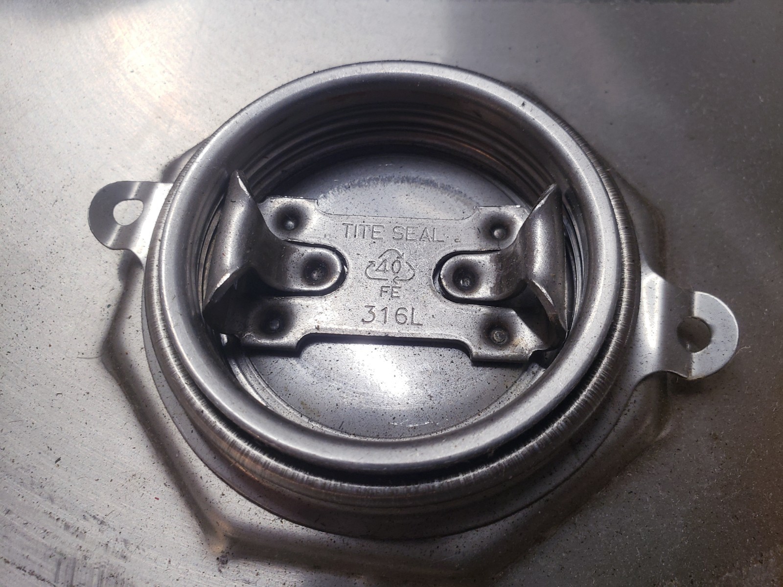 ☆SALE☆ 14 Gal 316 Stainless Steel Closed Top Drum Barrel w/ Handles 14½”×22½”