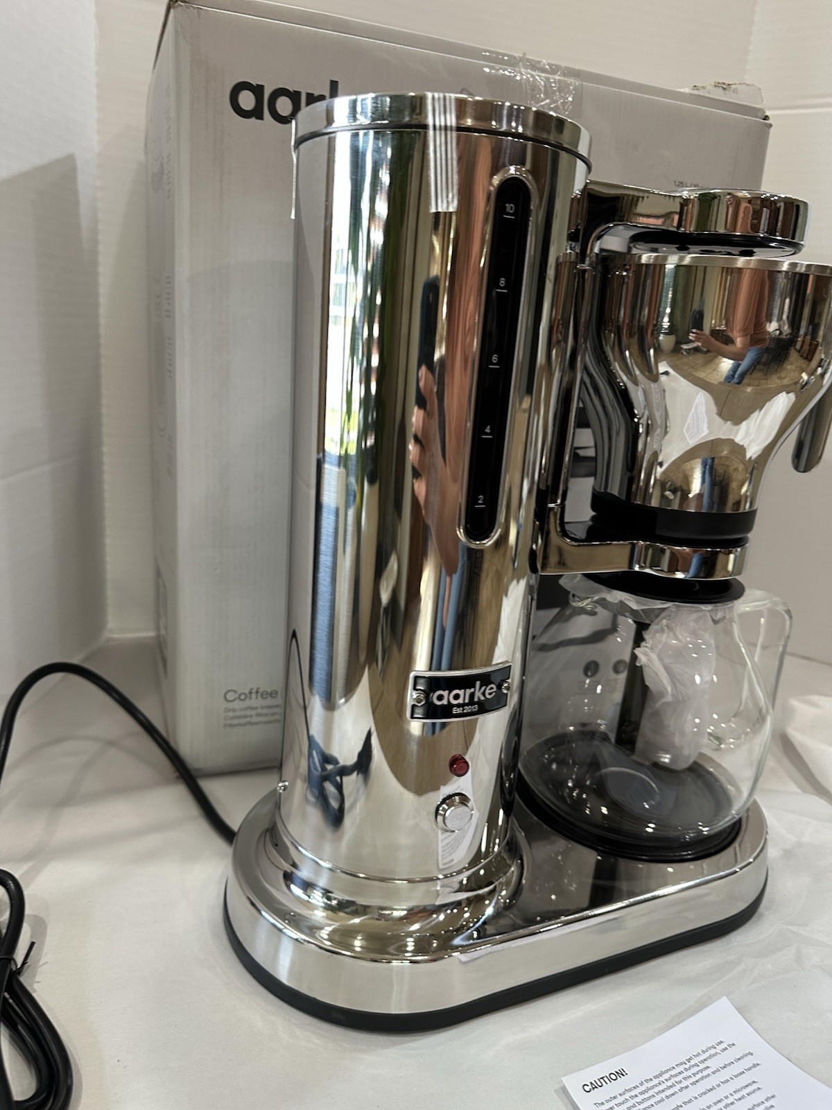 Aarke Coffee Maker Electric Drip Coffee Brewer Stainless Steel