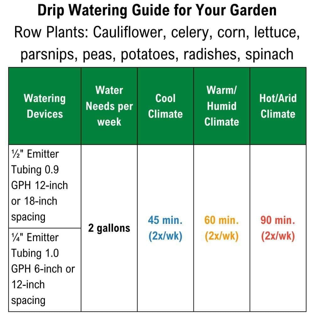 Rain Bird Drip Emitter Tubing 1/2 in x 100 ft Irrigation Hose 12 in Spacing
