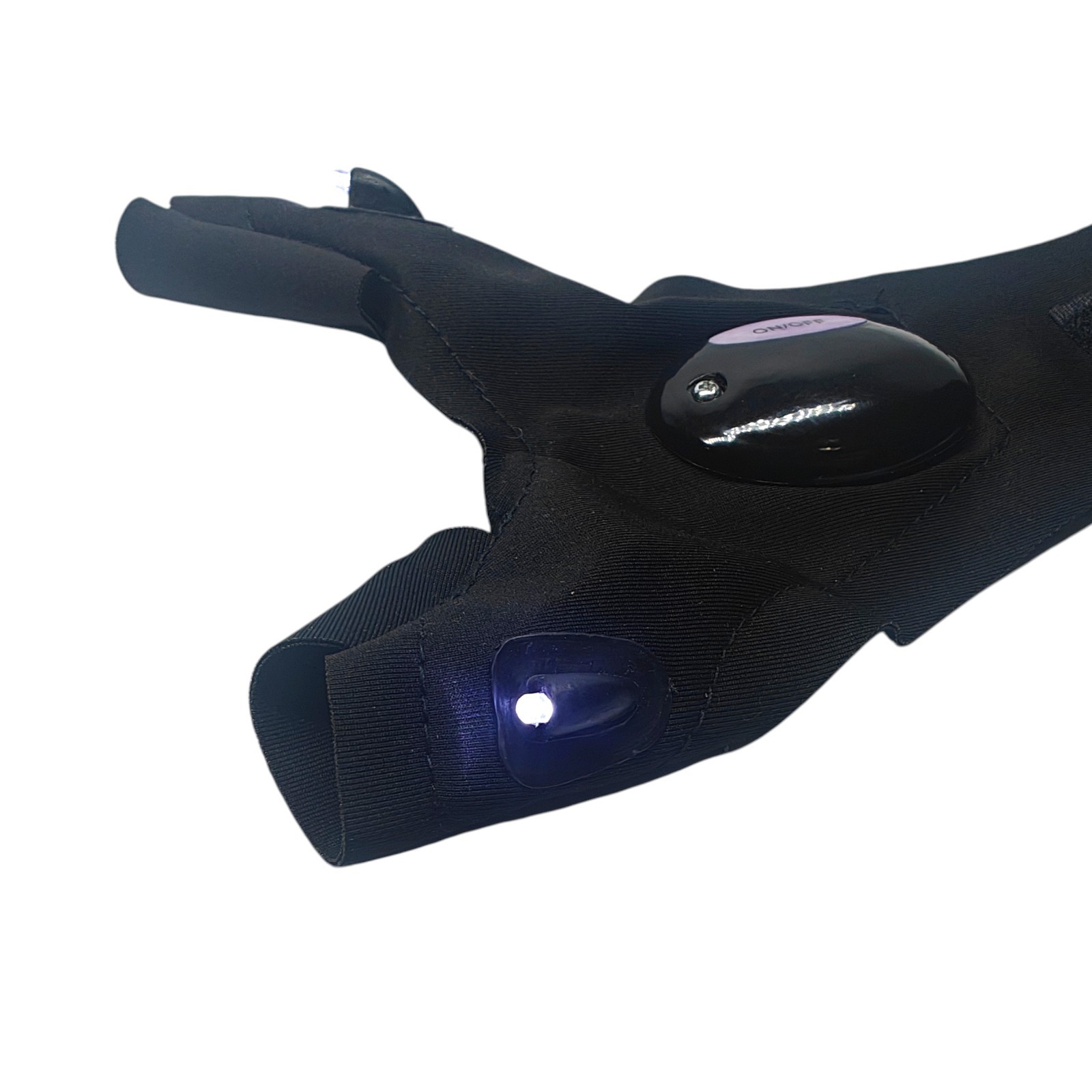 Hands-Free LED Flashlight Glove Work Light – 2 LEDs – One Size – 1PC – USA