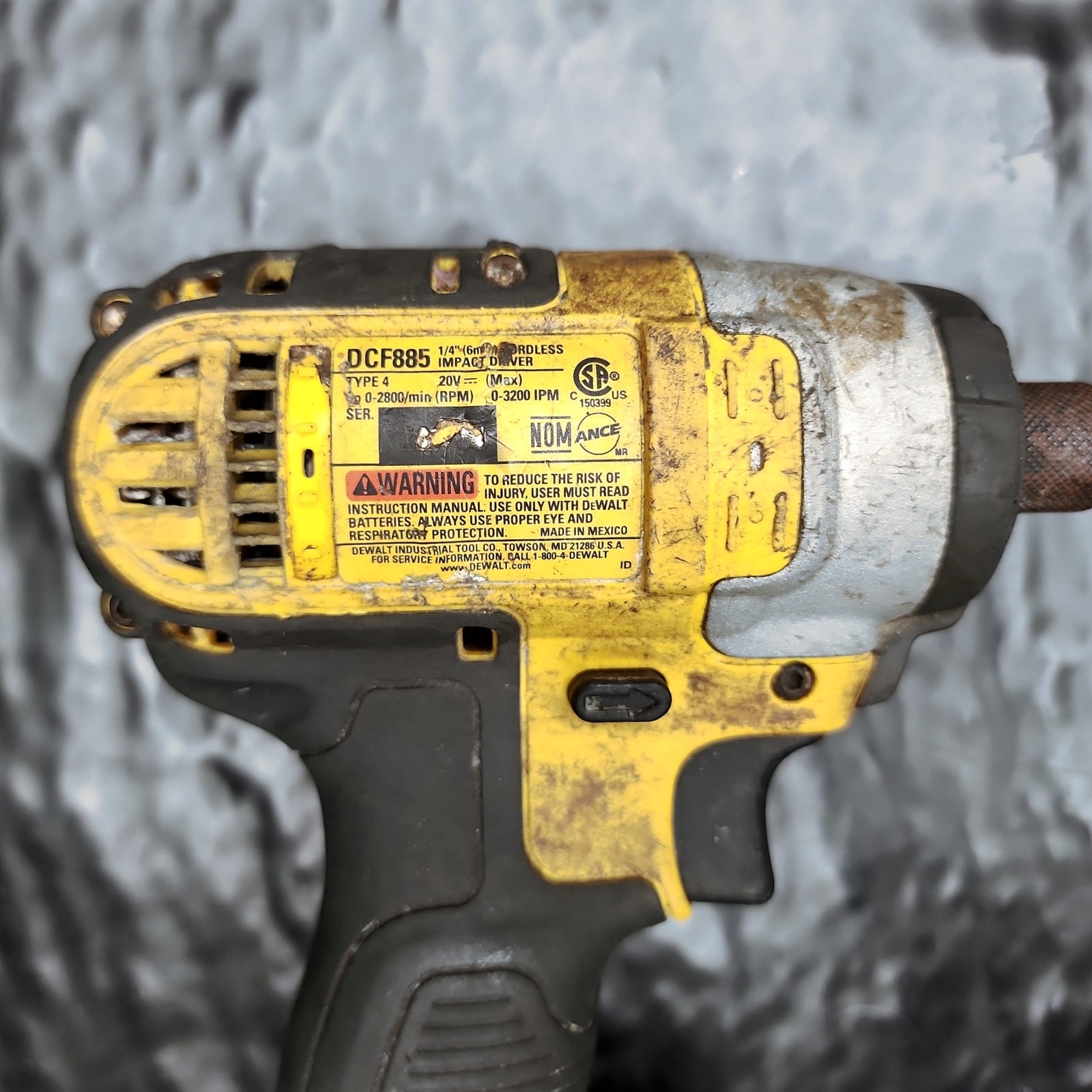 DeWalt DCF885 20V MAX 1/4″ Cordless Impact Driver Bare Tool Only Drill Type 4
