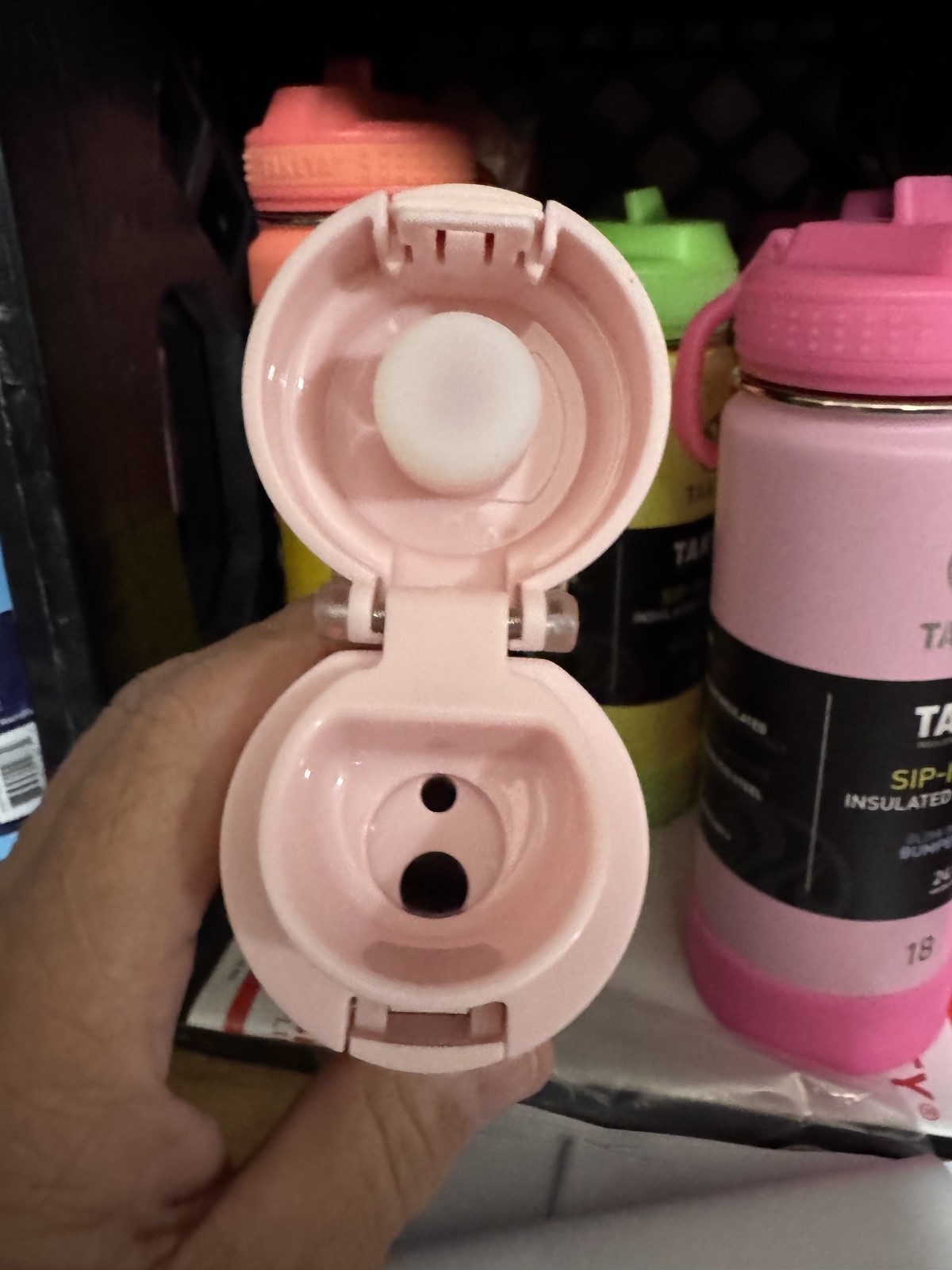 Takeya 17oz Insulated Stainless Steel Travel Mug Flip-Lock Spout Lid- Blush PINK