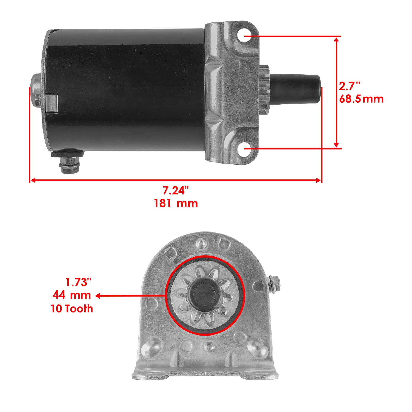 Starter & Solenoid for John Deere LT180 LTR180 Z445 Z465 EZtrak Residential