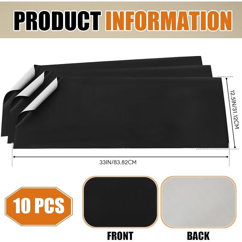 PTFE Non Stick Toaster Release Sheets Bulk Pack 10 pcs Easy Clean Reusable New