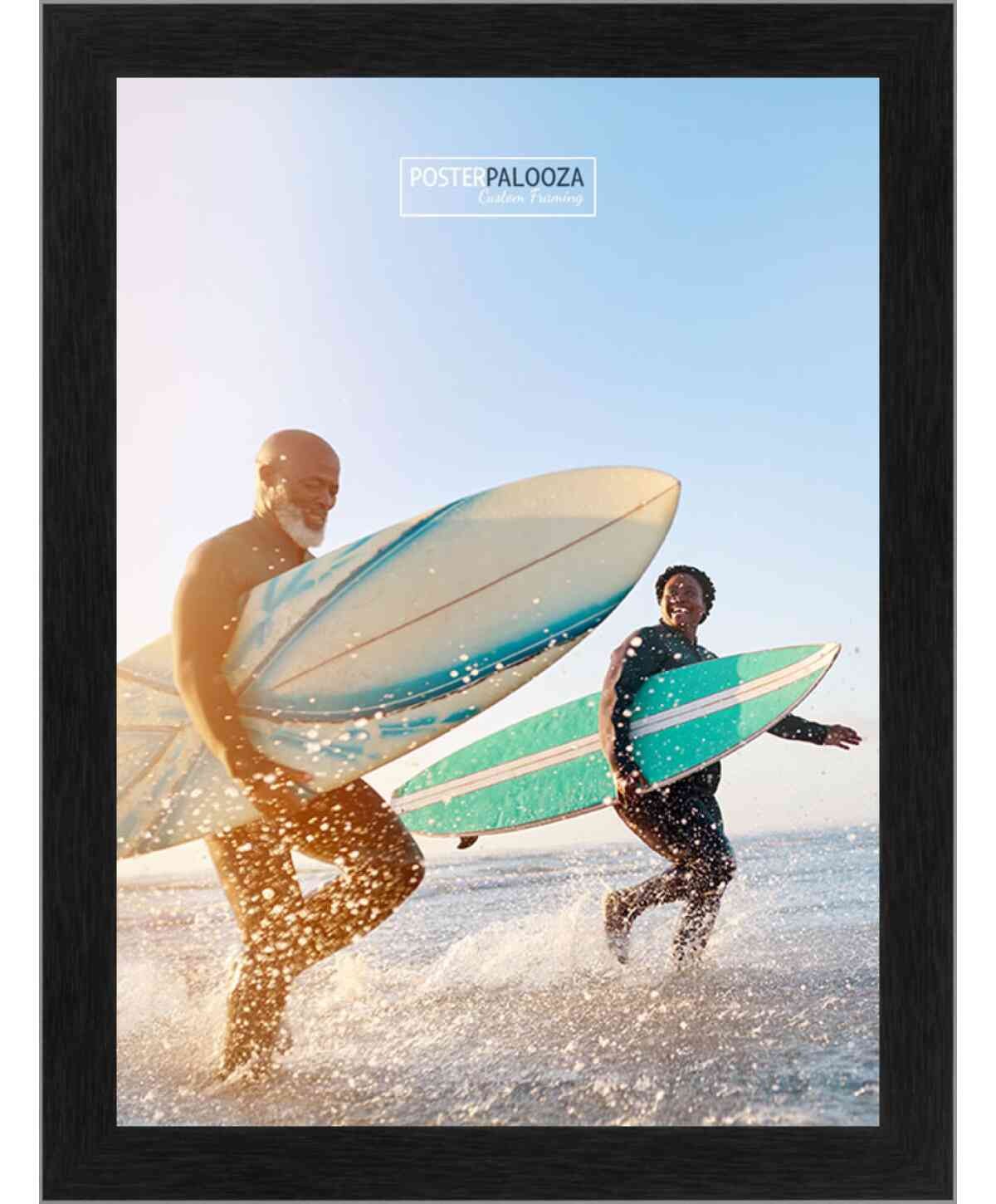 Photo Size Classic Modern Grey Frame – UV Acrylic, Backing, Hanging Hardware