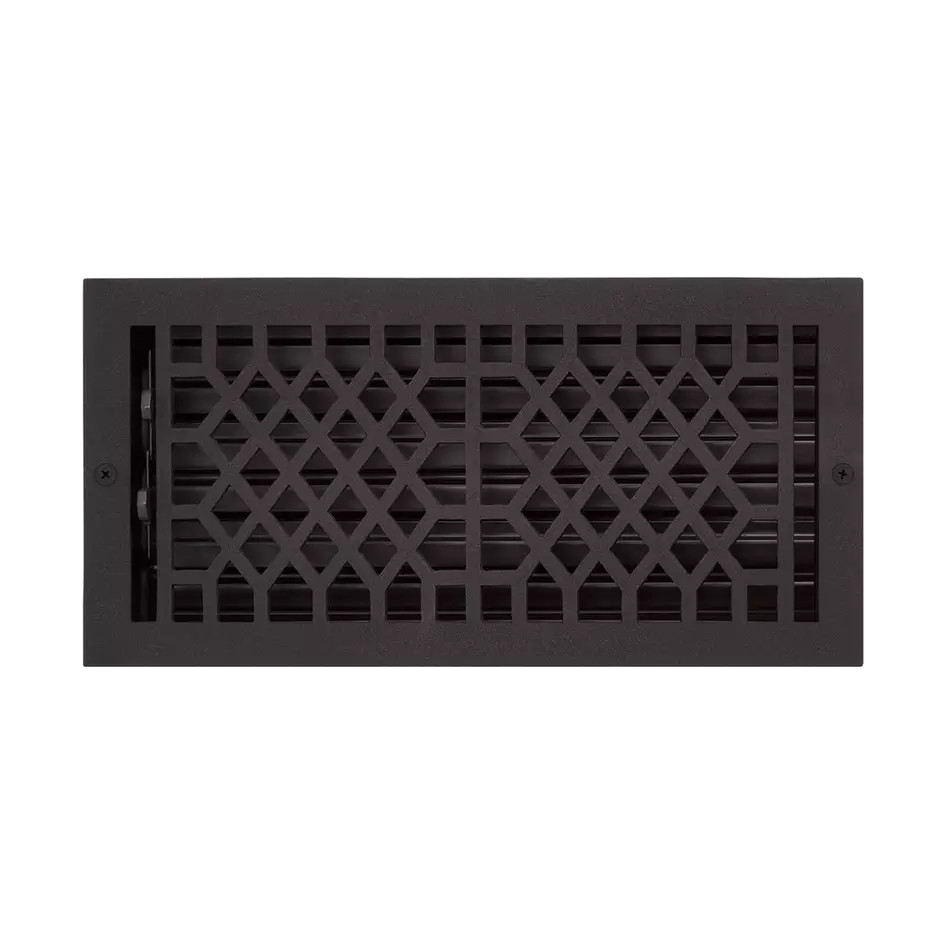 Signature Hardware Antique Cast Iron Wall Register SH551059BPC 6″ x 12″