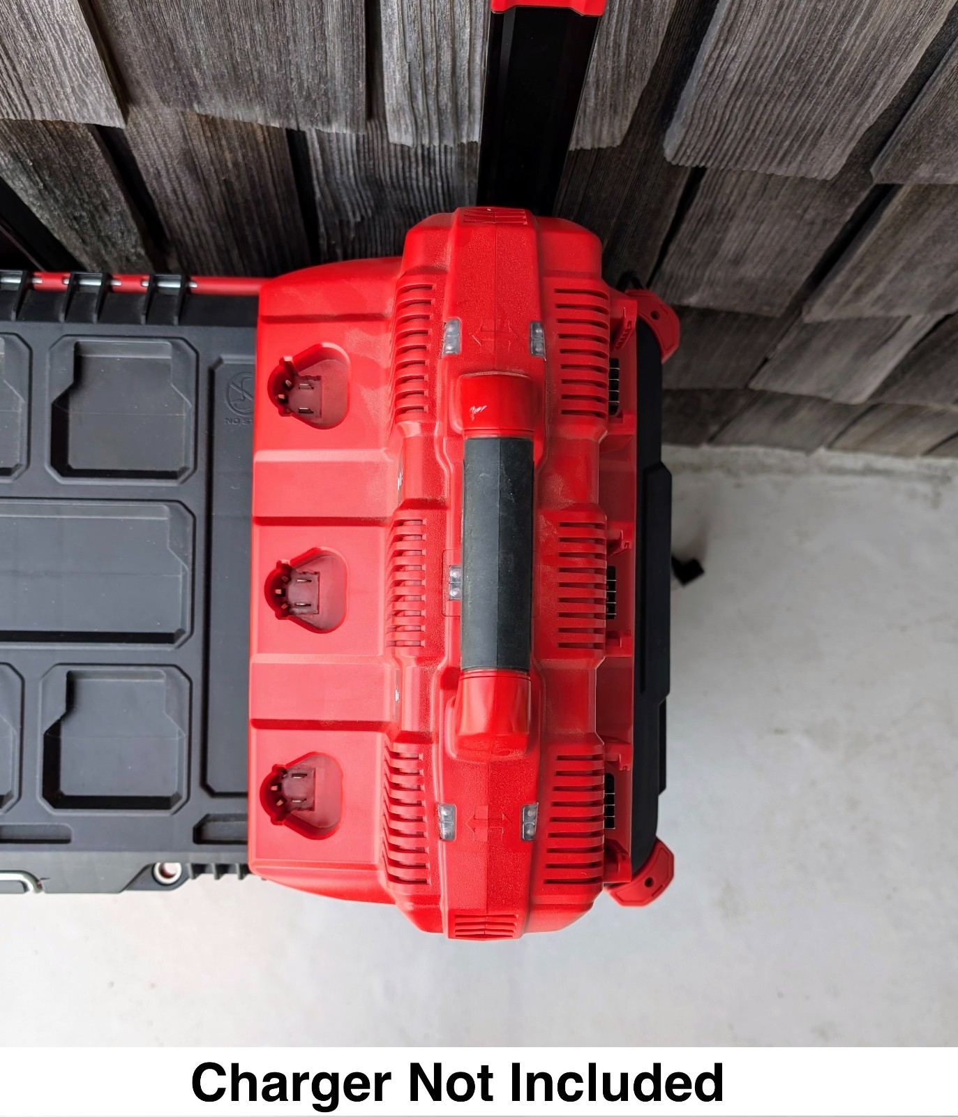 Packout Mount for Milwaukee M18 & M12 6-battery Rapid Charger Station 48-59-1807
