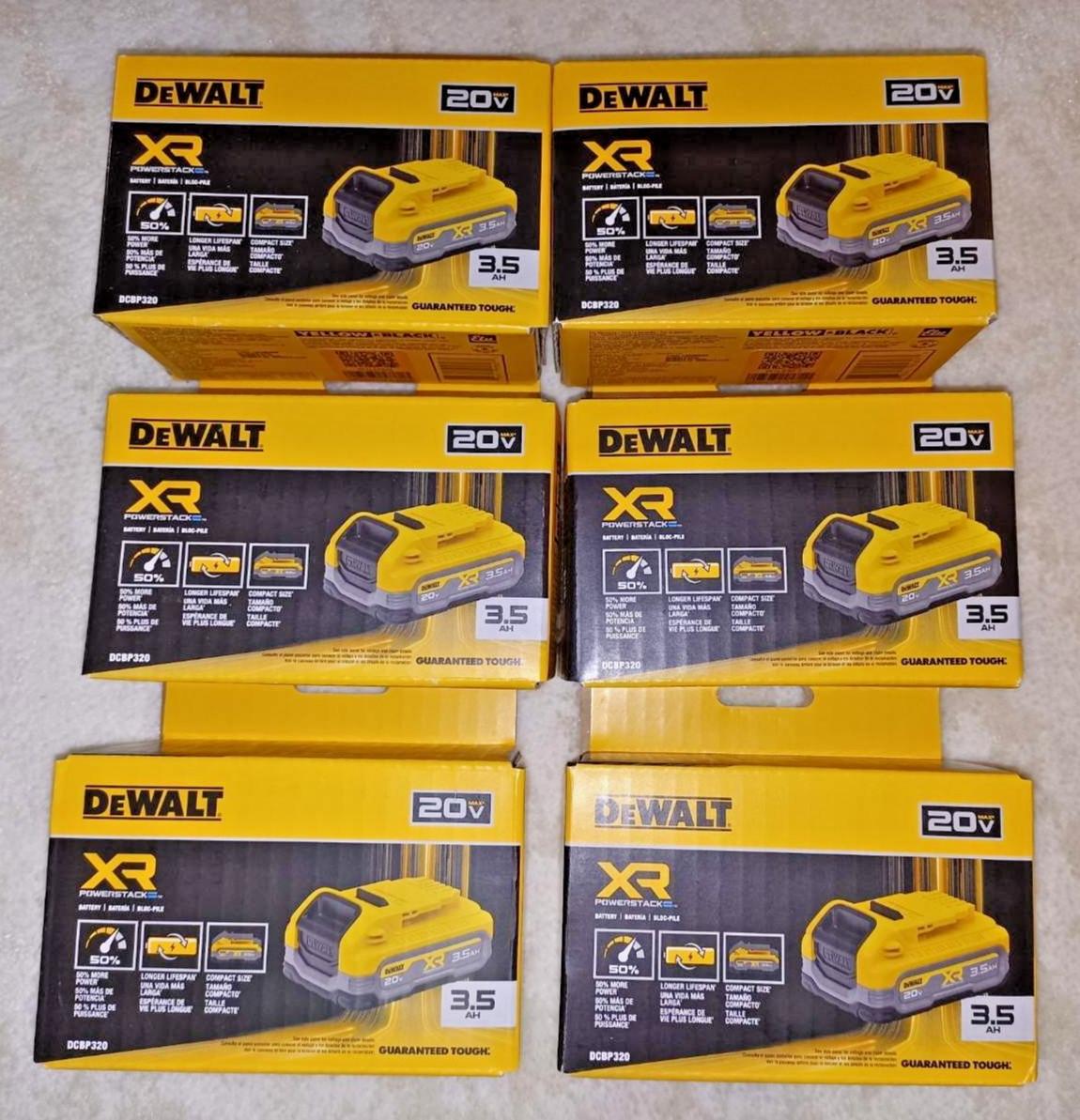 NEW DEWALT DCBP320 20V MAX XR POWERSTACK Lithium-Ion 3.5Ah Battery