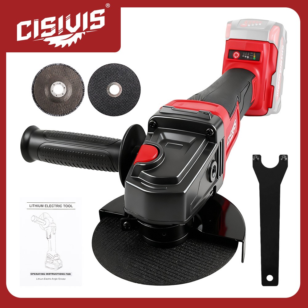 Cisivis Cordless 4-1/2″ Brushless Angle Grinder for Milwaukee M18 Battery