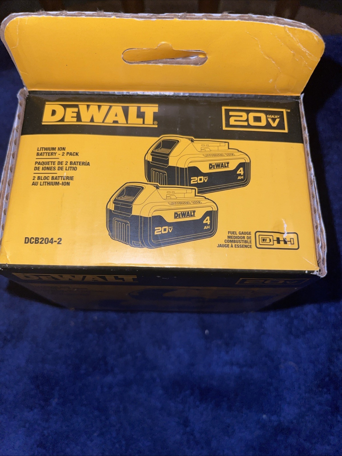 DEWALT DCB203-2 20V 4AH Lithium-Ion Battery – 2 Pack