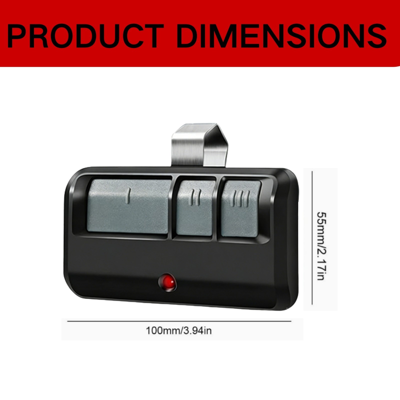LiftMaster 893Max Remote Control – Black 1