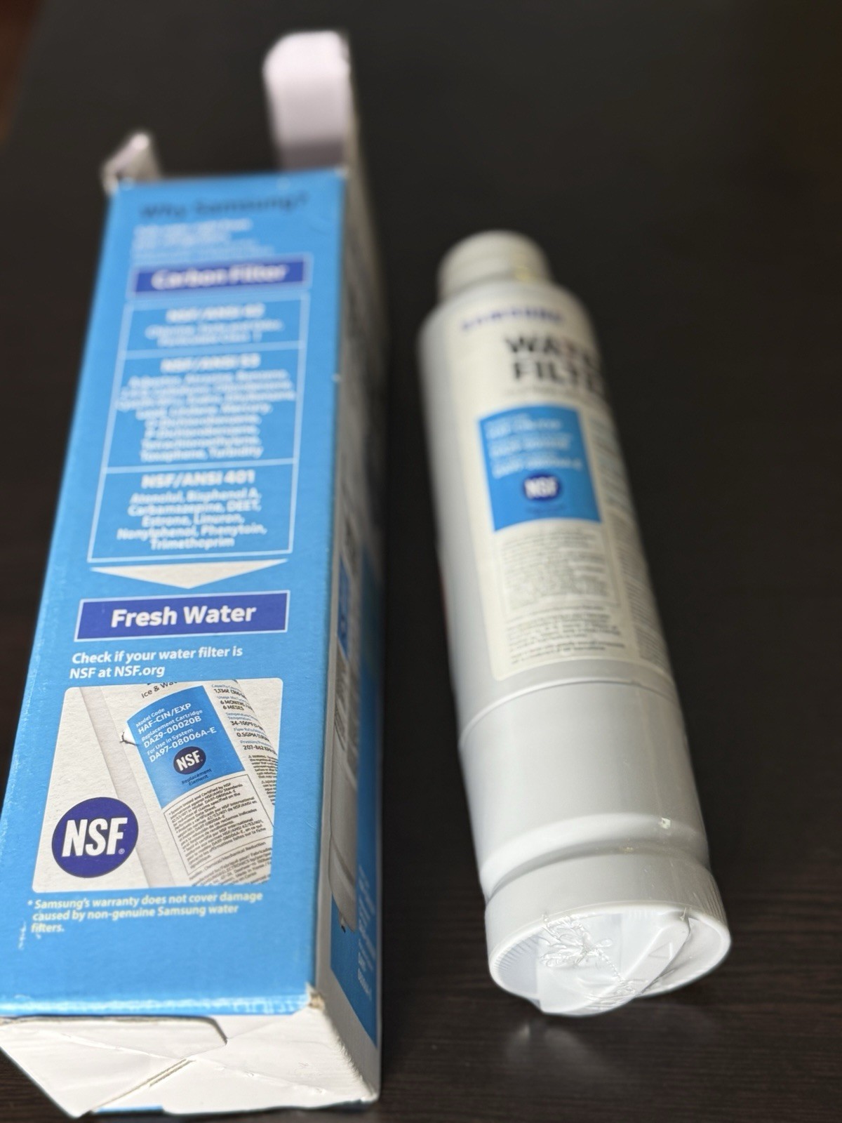 OEM- Samsung DA29-00020B HAF-CIN/EXP Refrigerator Ice & Water Filter Genuine