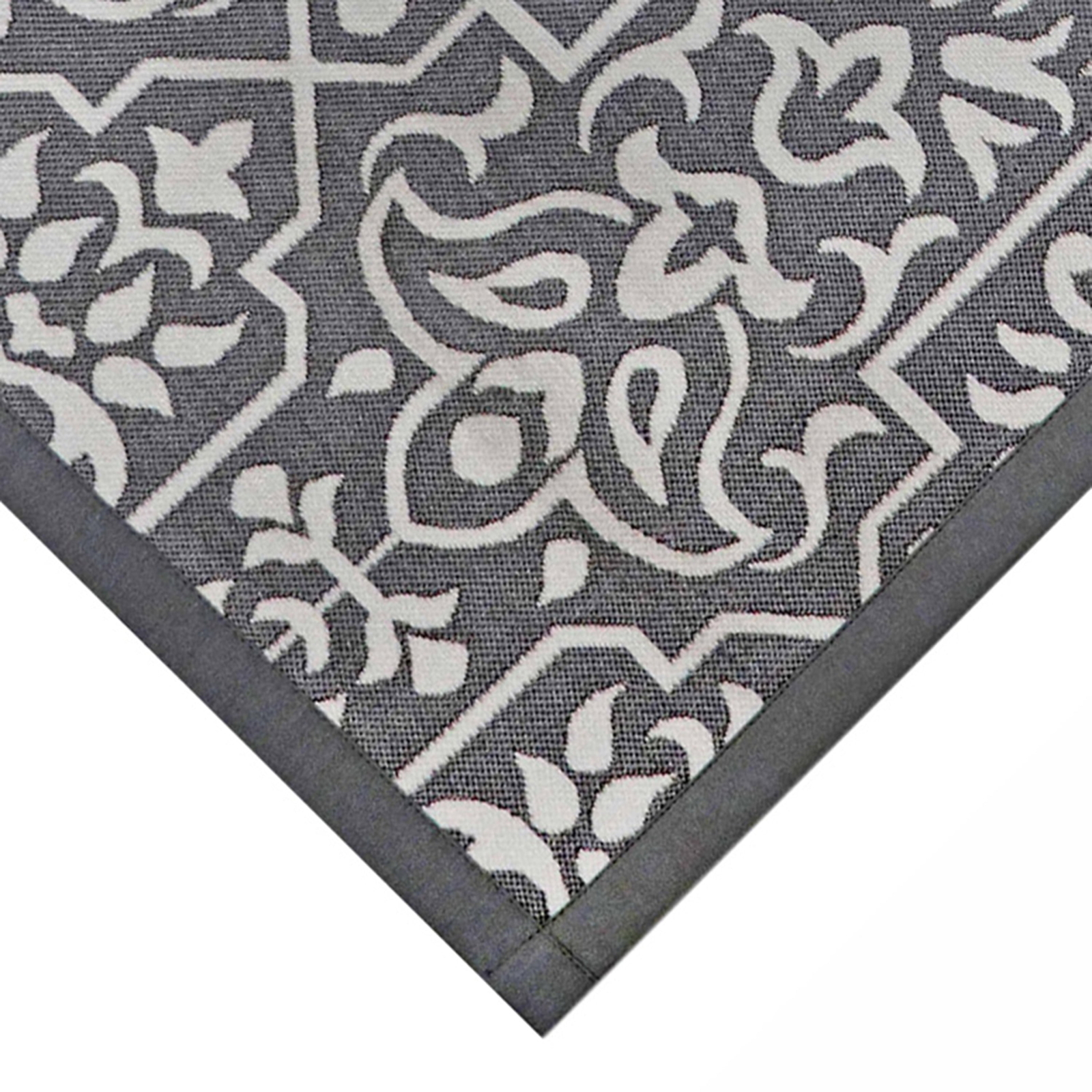Better Homes & Gardens Polypropylene Gray Jacquard 20″ x 34″ Indoor Kitchen Rug