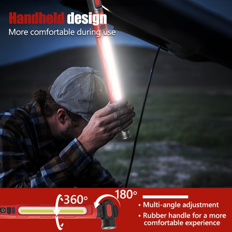 3000LM Underhood Light Bar, LED Work Light Rechargeable for Car Mechanic