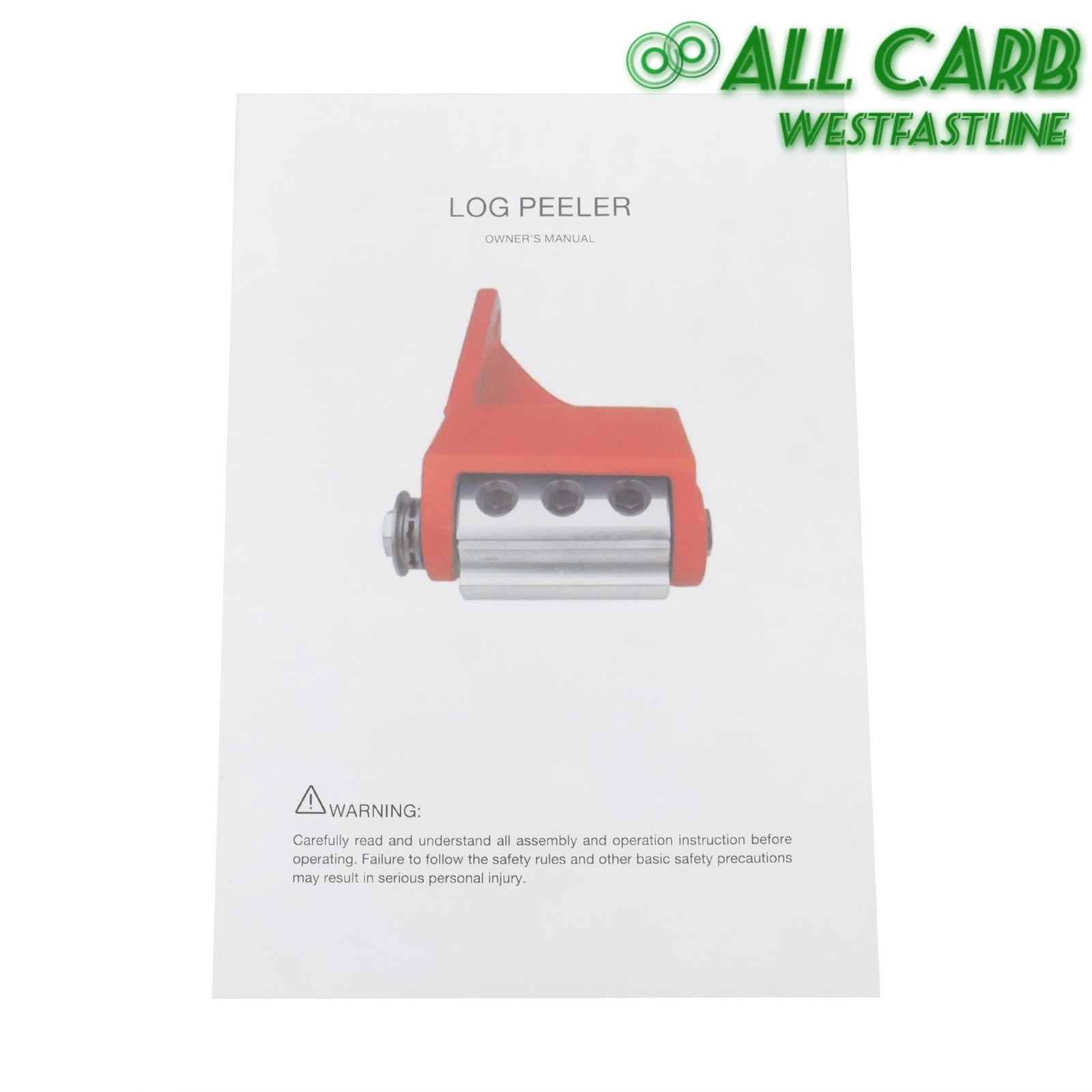 Log Peeler Log Debarking Tool Chainsaw Debarker 10in Orange w/2Replace Cartridge