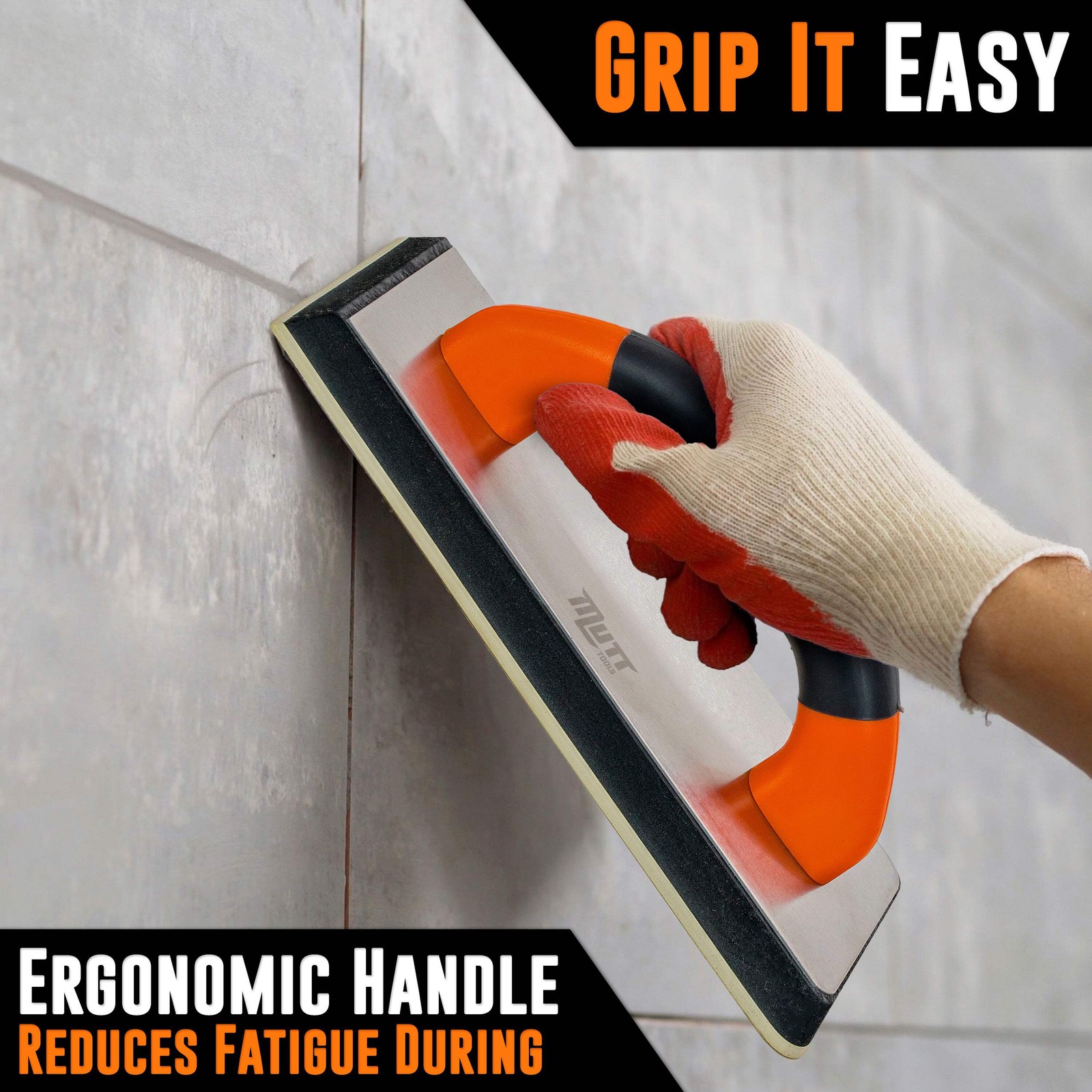 Rubber Grout Float – 9.5” x 4 Inch Grout Float for Tile – Grout Trowel for Tile,