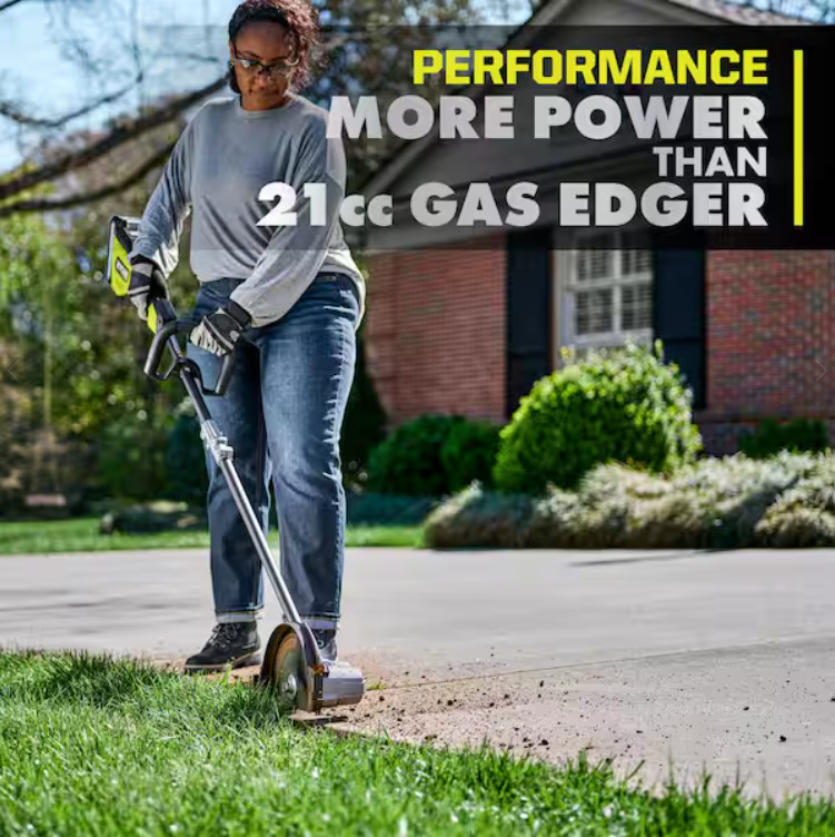 40V HP Brushless Stick Lawn Edger with 4.0 Ah Battery and Charger