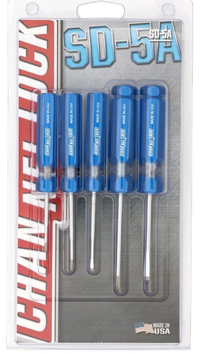 Channellock Screwdriver Set SD-5A 5pc Precision Professional – Alloy Steel