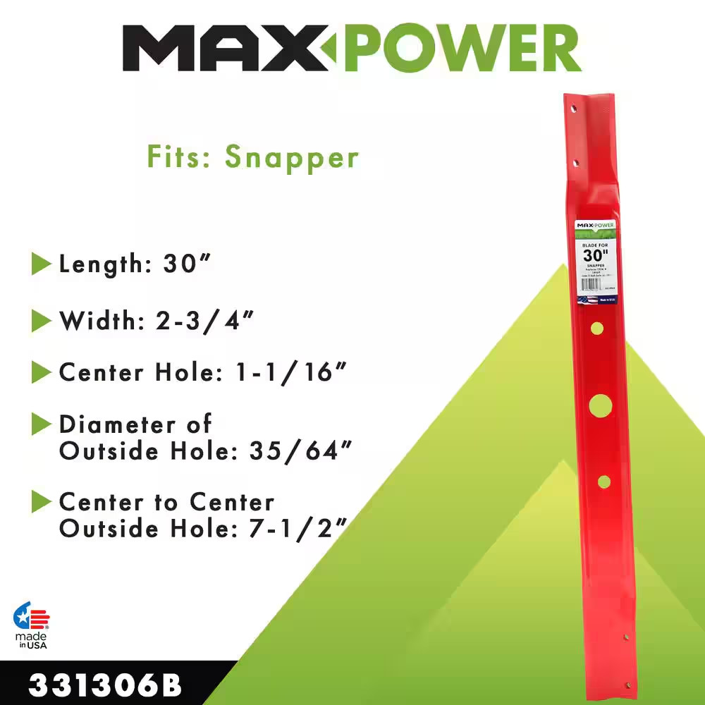 Mower Blade for 30 In. Cut Snapper Mowers Replaces OEM #’S 1-8069,7018069,701806