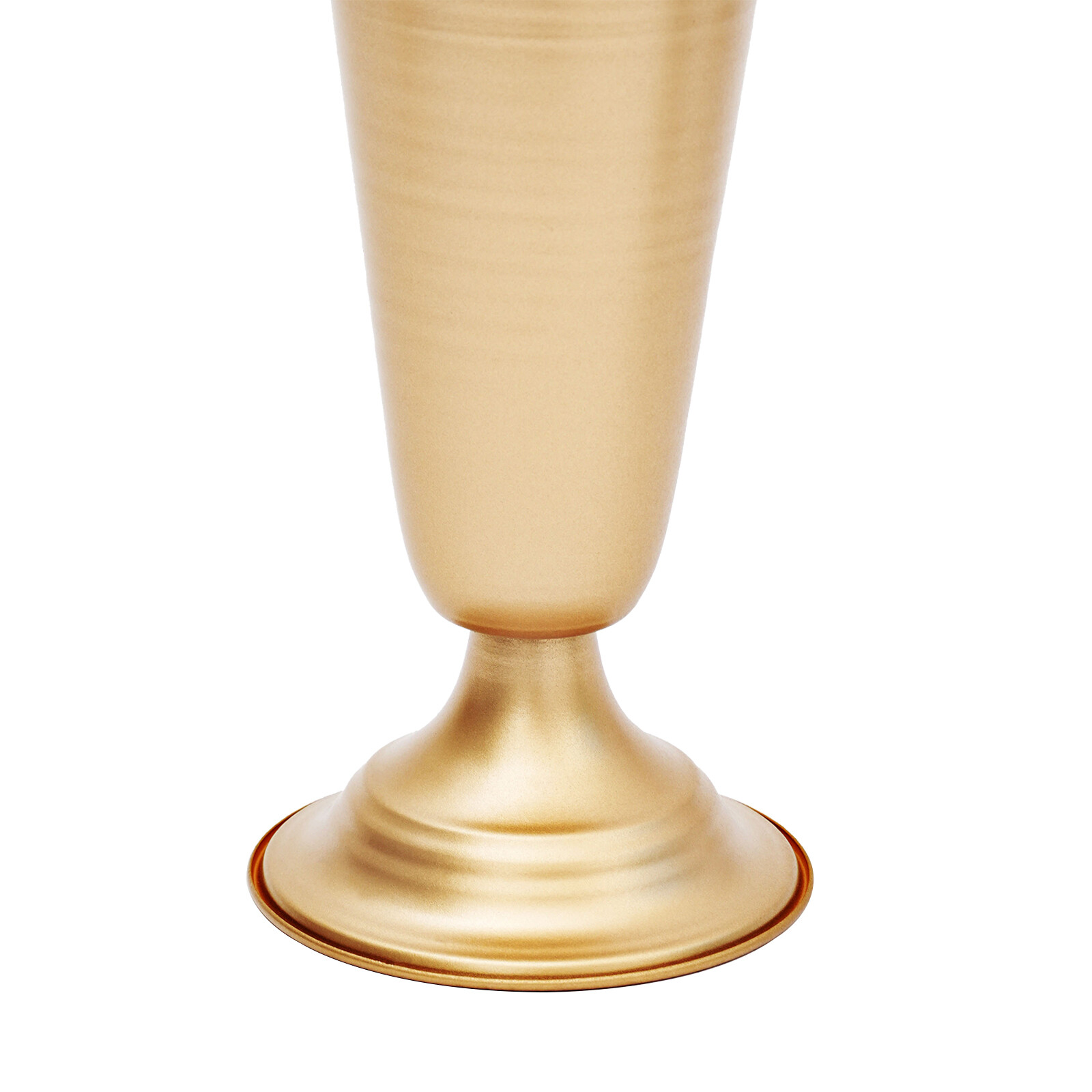 Golden 3.9*9.8in 10Pcs Trumpet Vase Flower Holder For Anniversary&Party Ceremony