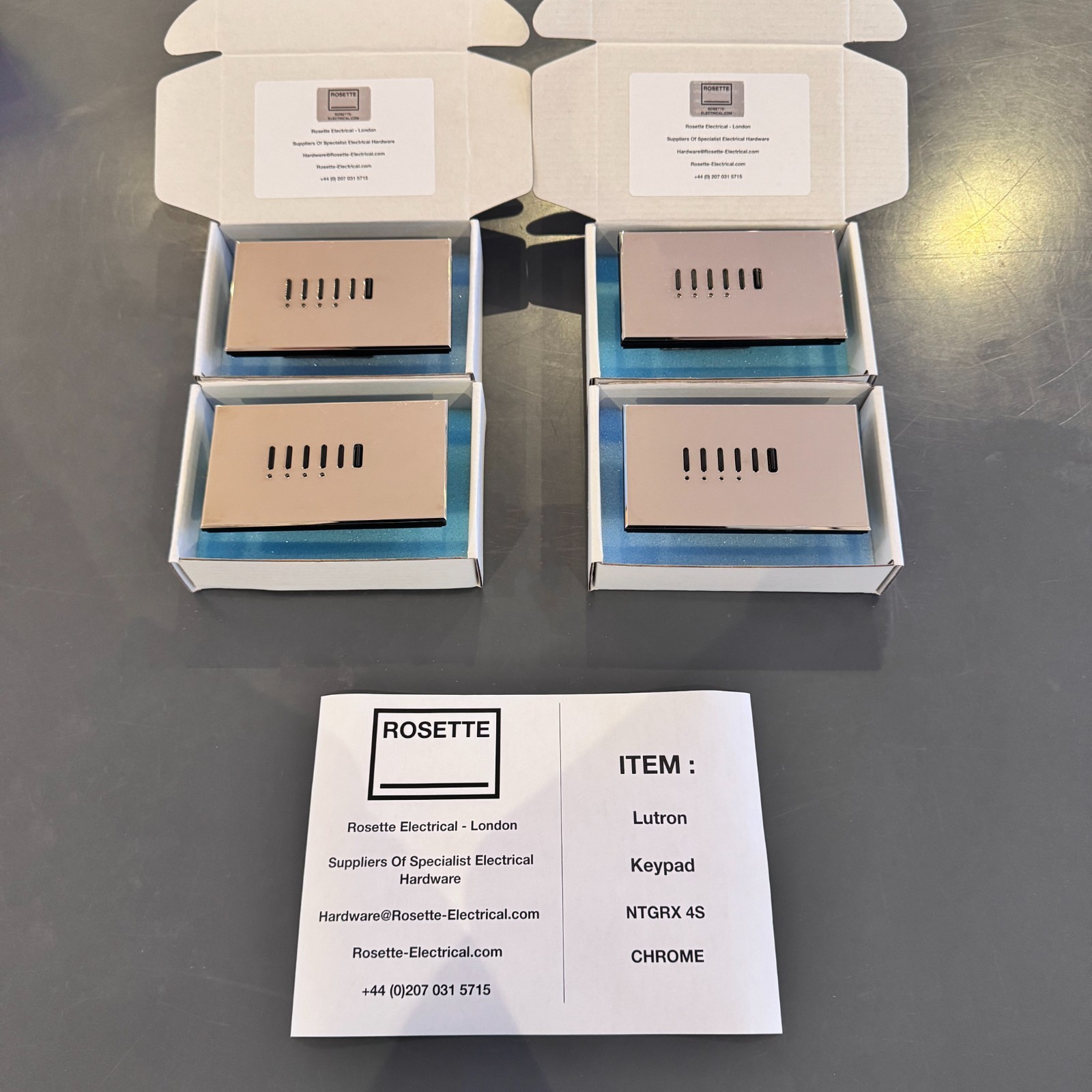 Lutron – NTGRX 4S – Polished Chrome- With 12 Months Warranty – INC VAT*