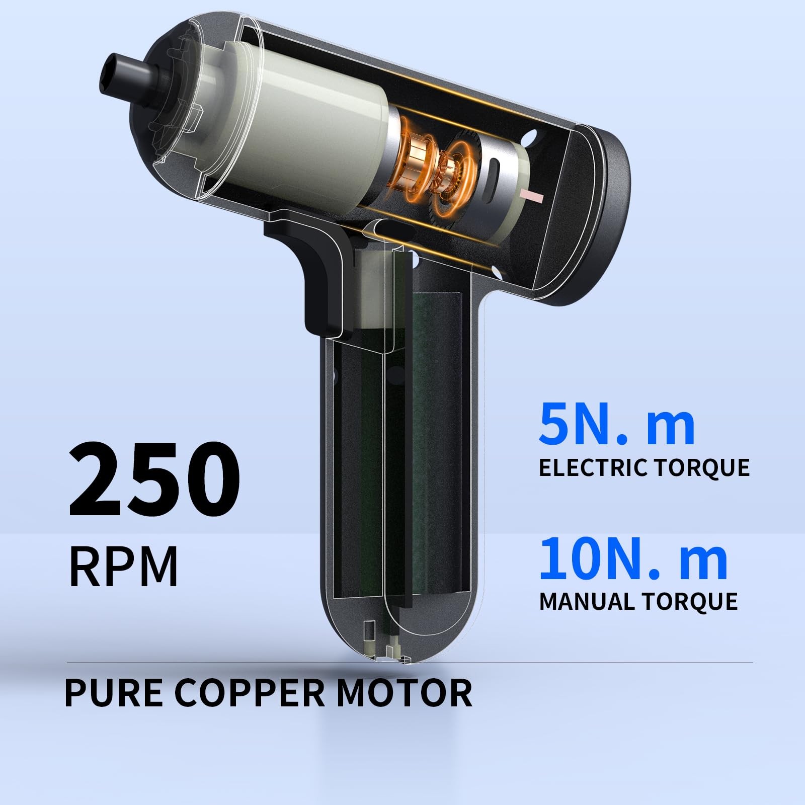 Cordless Screwdriver 4V Mini Cordless Drill Set with 1500mAh Battery, 5N.m To…