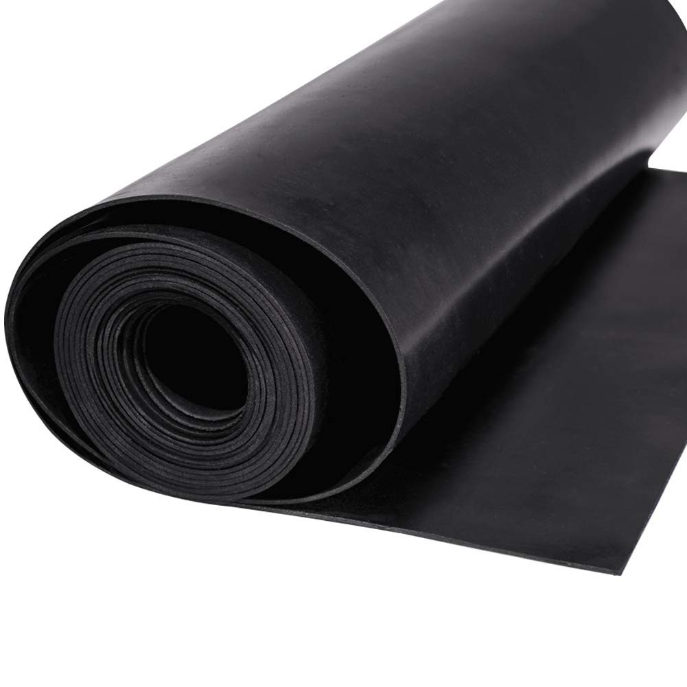 Neoprene Rubber Sheet Roll 1/16 (.062) 12″ Wide X 10′ Long, black
