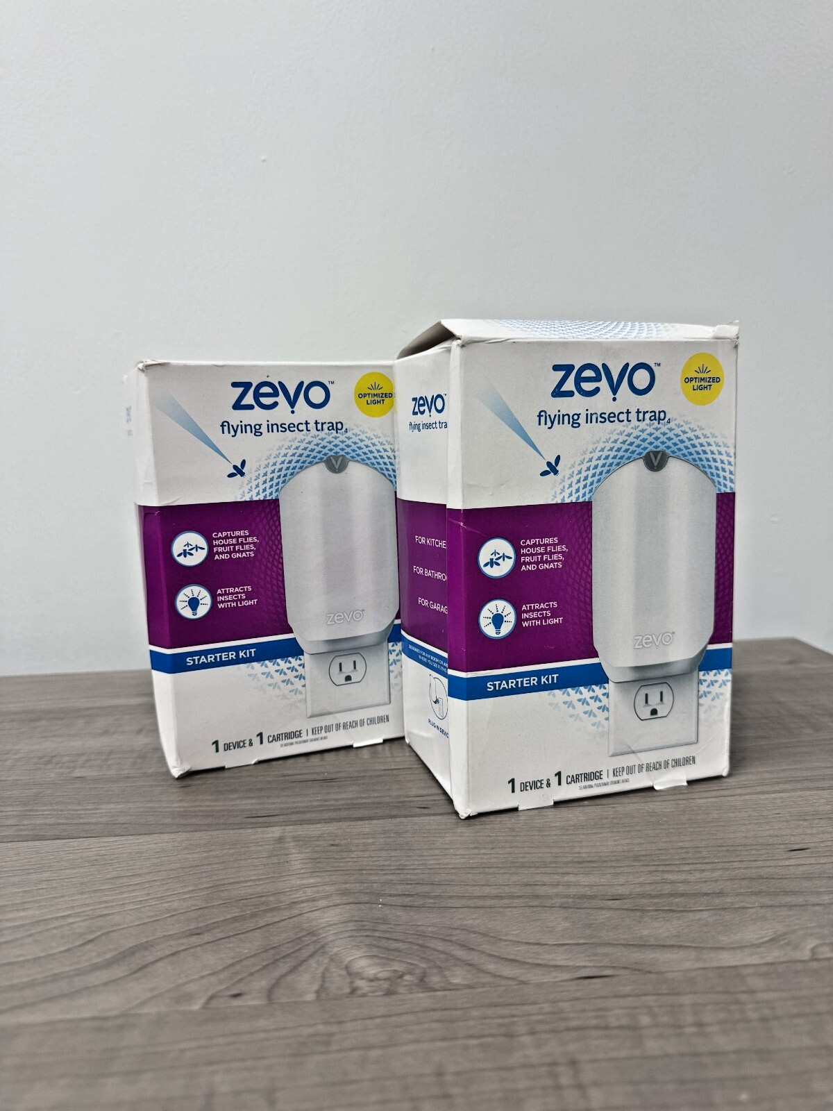 Zevo Electric Flying Insect Trap Starter Kit 2 Pack